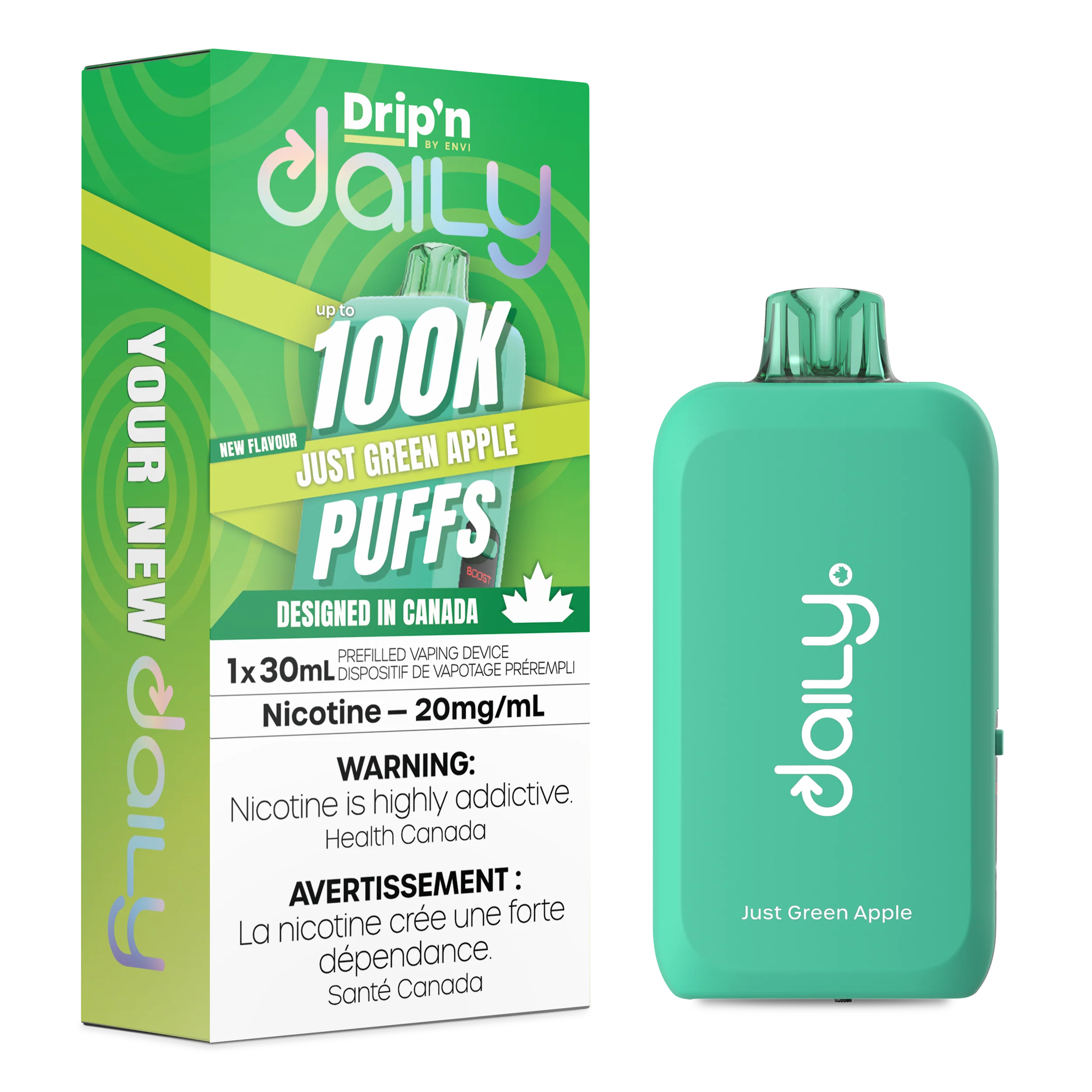 [ONT] Drip'n by Envi - Drip'n Daily - Rechargeable Disposable - 100k Puffs