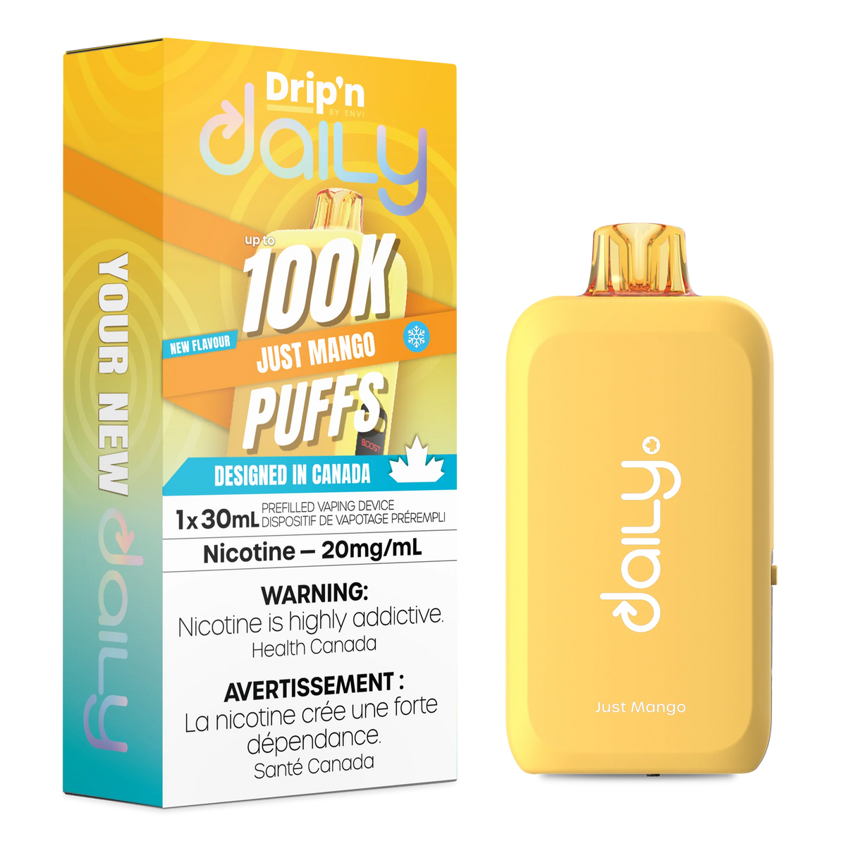 [ONT] Drip'n by Envi - Drip'n Daily - Rechargeable Disposable - 100k Puffs