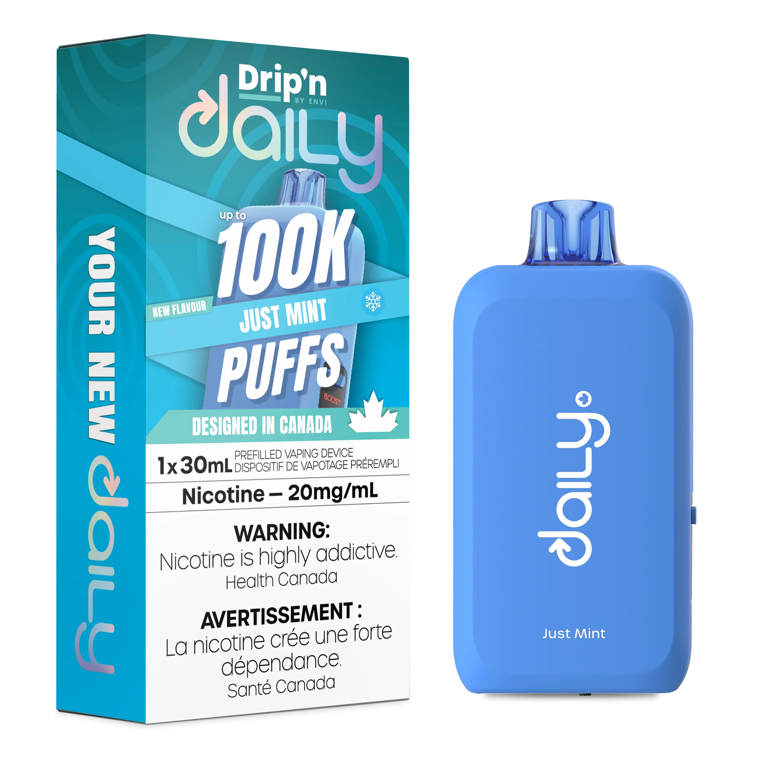 [ONT] Drip'n by Envi - Drip'n Daily - Rechargeable Disposable - 100k Puffs