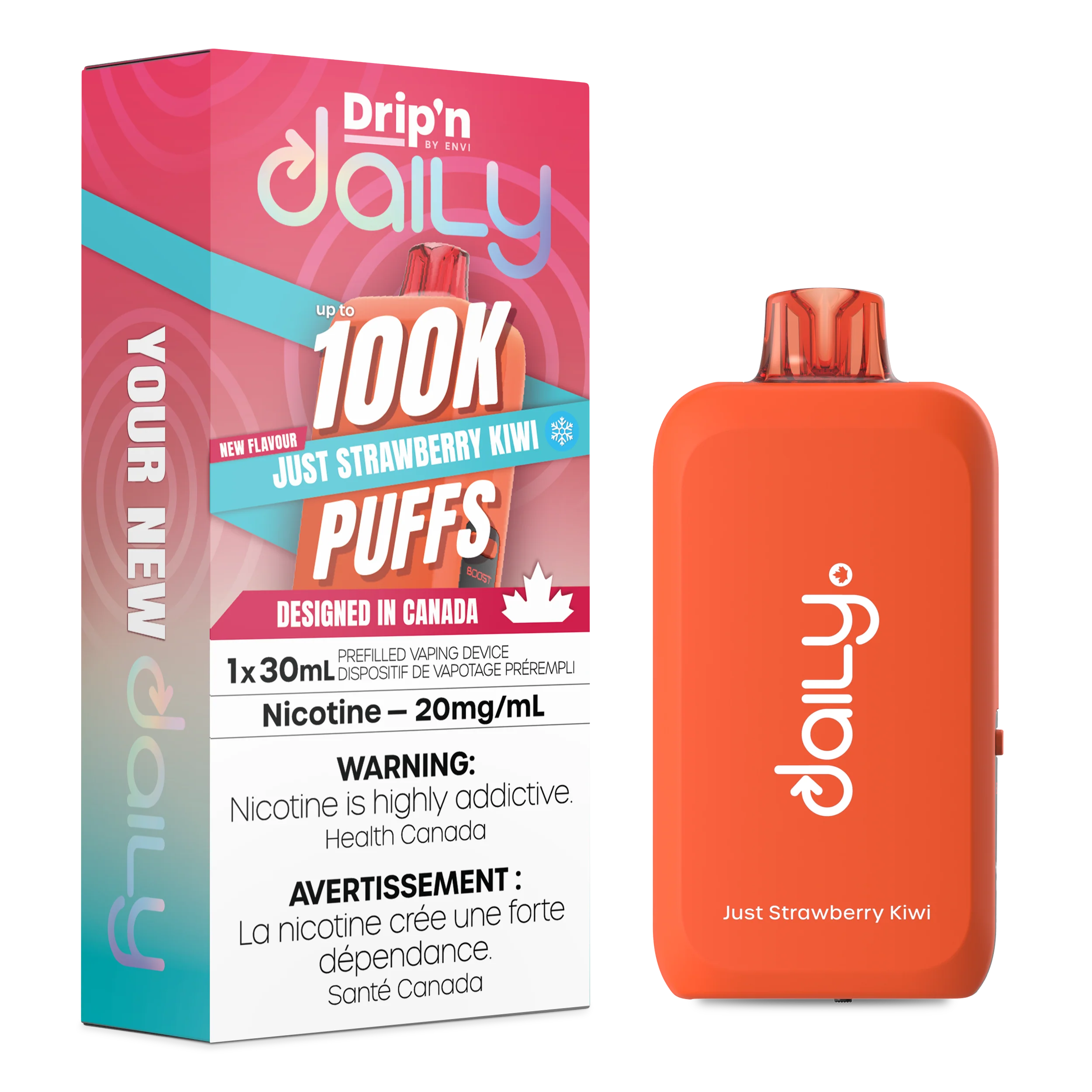 [ONT] Drip'n by Envi - Drip'n Daily - Rechargeable Disposable - 100k Puffs