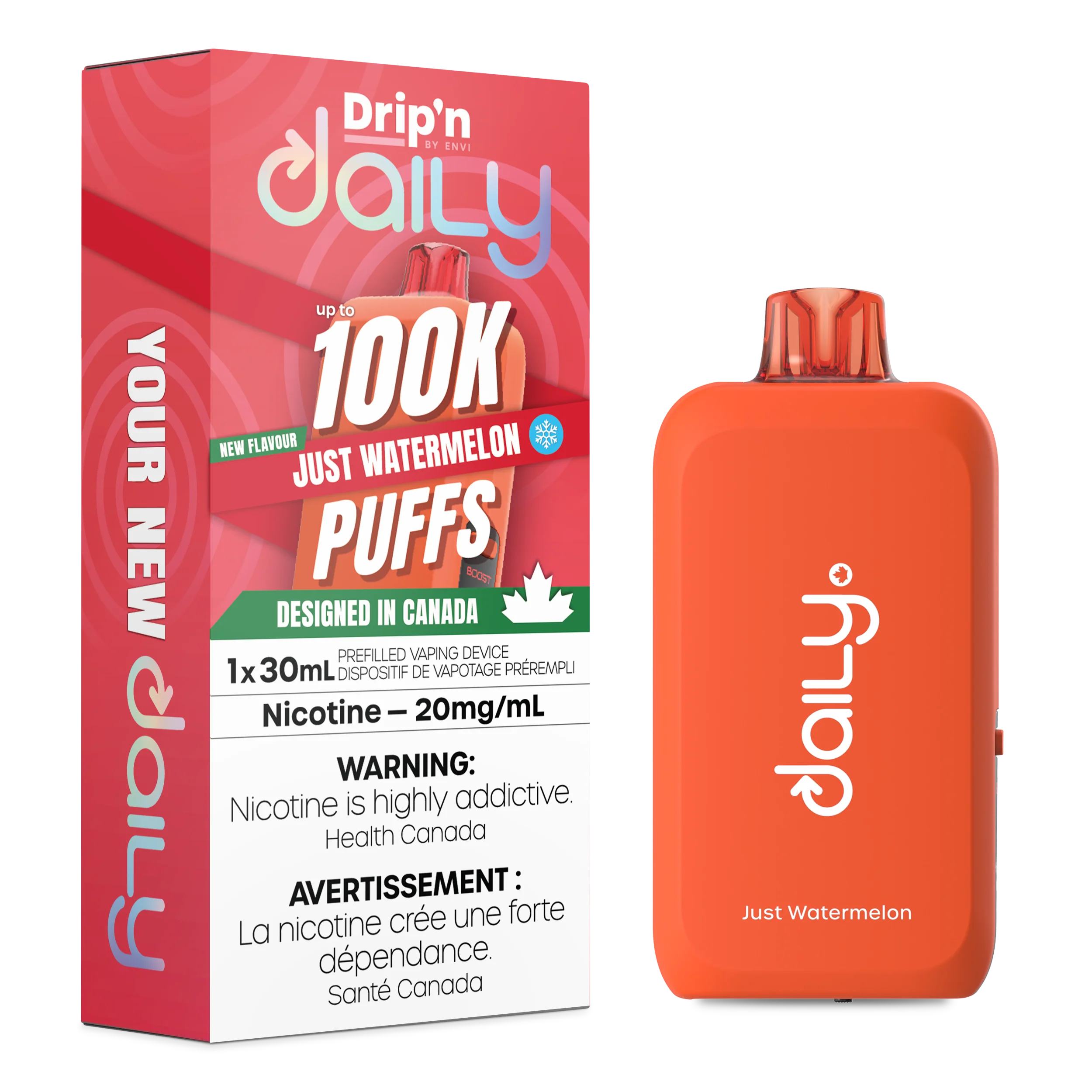 [ONT] Drip'n by Envi - Drip'n Daily - Rechargeable Disposable - 100k Puffs
