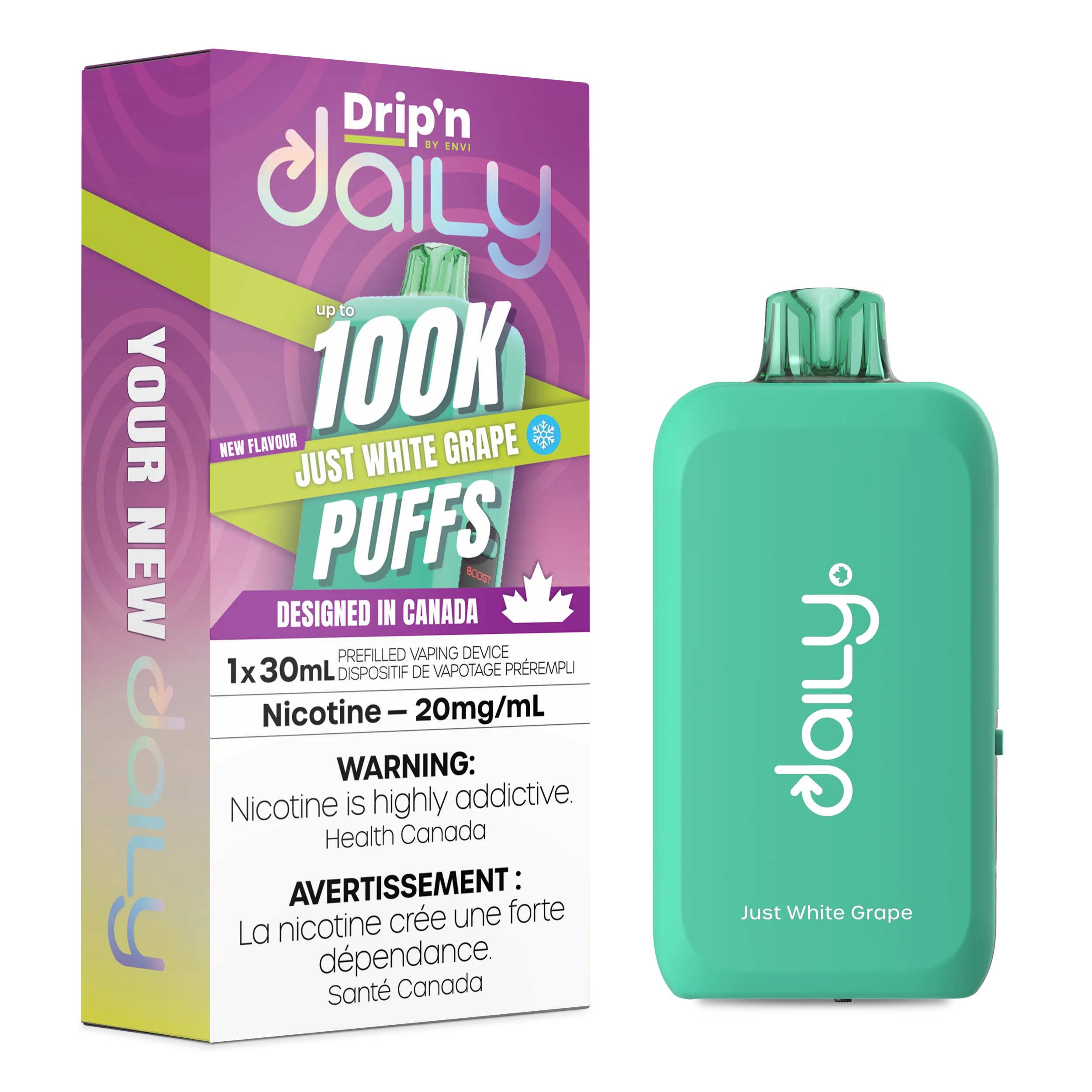 [ONT] Drip'n by Envi - Drip'n Daily - Rechargeable Disposable - 100k Puffs