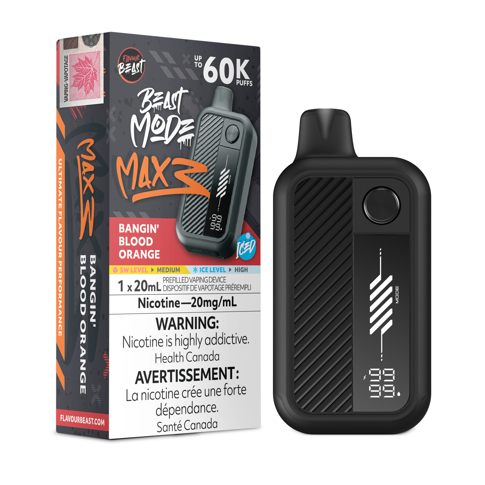 [ONT] Flavour Beast - Beast Mode MAX 3 - Rechargeable Disposable - 60k Puffs