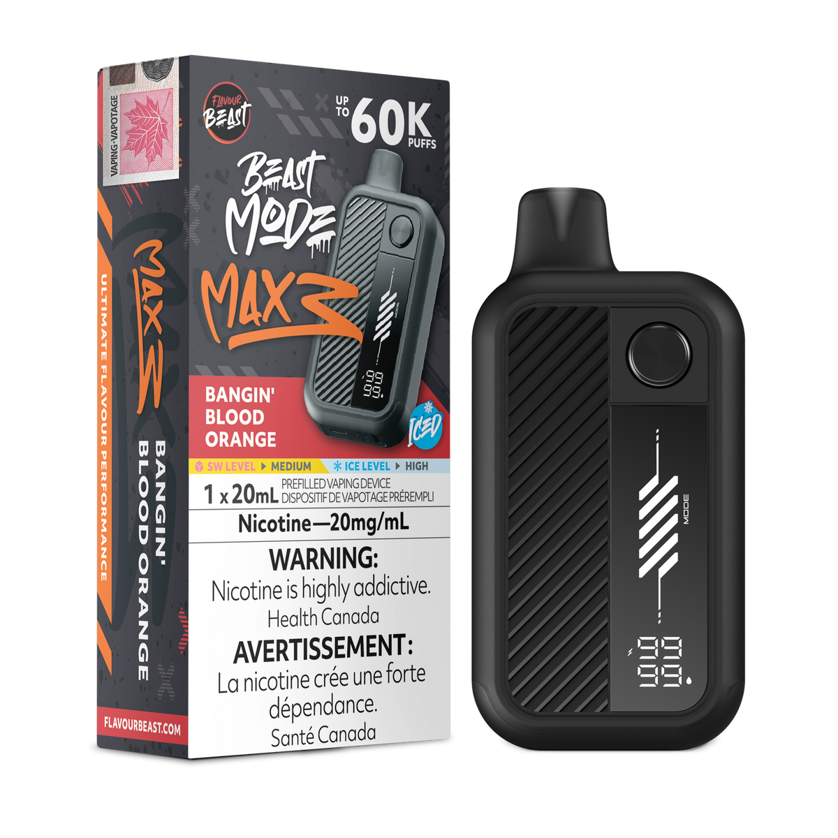 [ONT] Flavour Beast - Beast Mode MAX 3 - Rechargeable Disposable - 60k Puffs