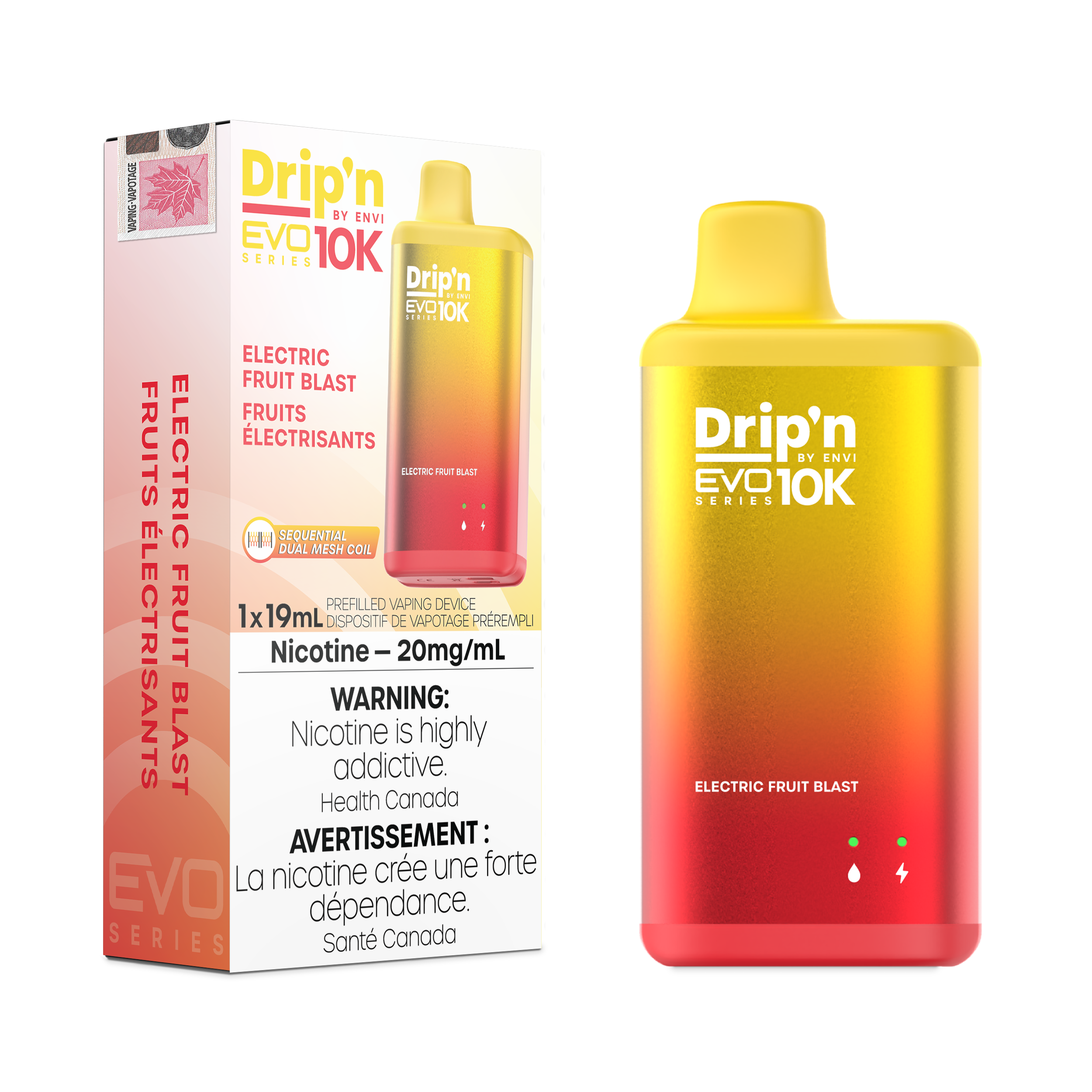 Drip'n by Envi - Drip'n EVO10K - Rechargeable Disposable - 10k Puffs [ONTARIO]