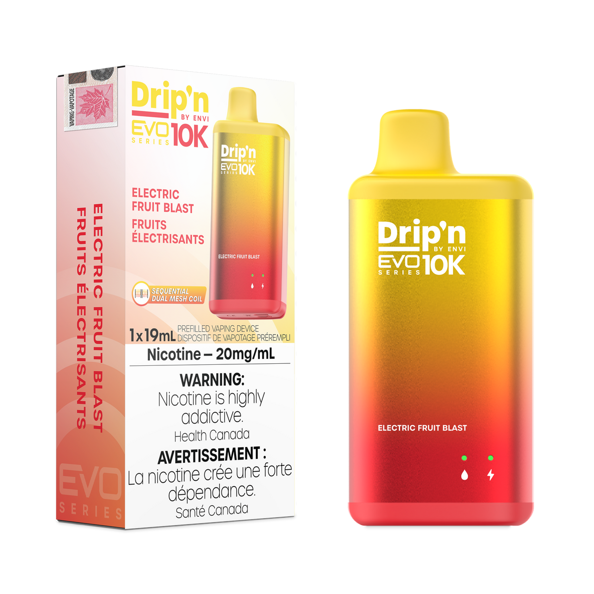 Drip'n by Envi - Drip'n EVO10K - Rechargeable Disposable - 10k Puffs [ONTARIO]