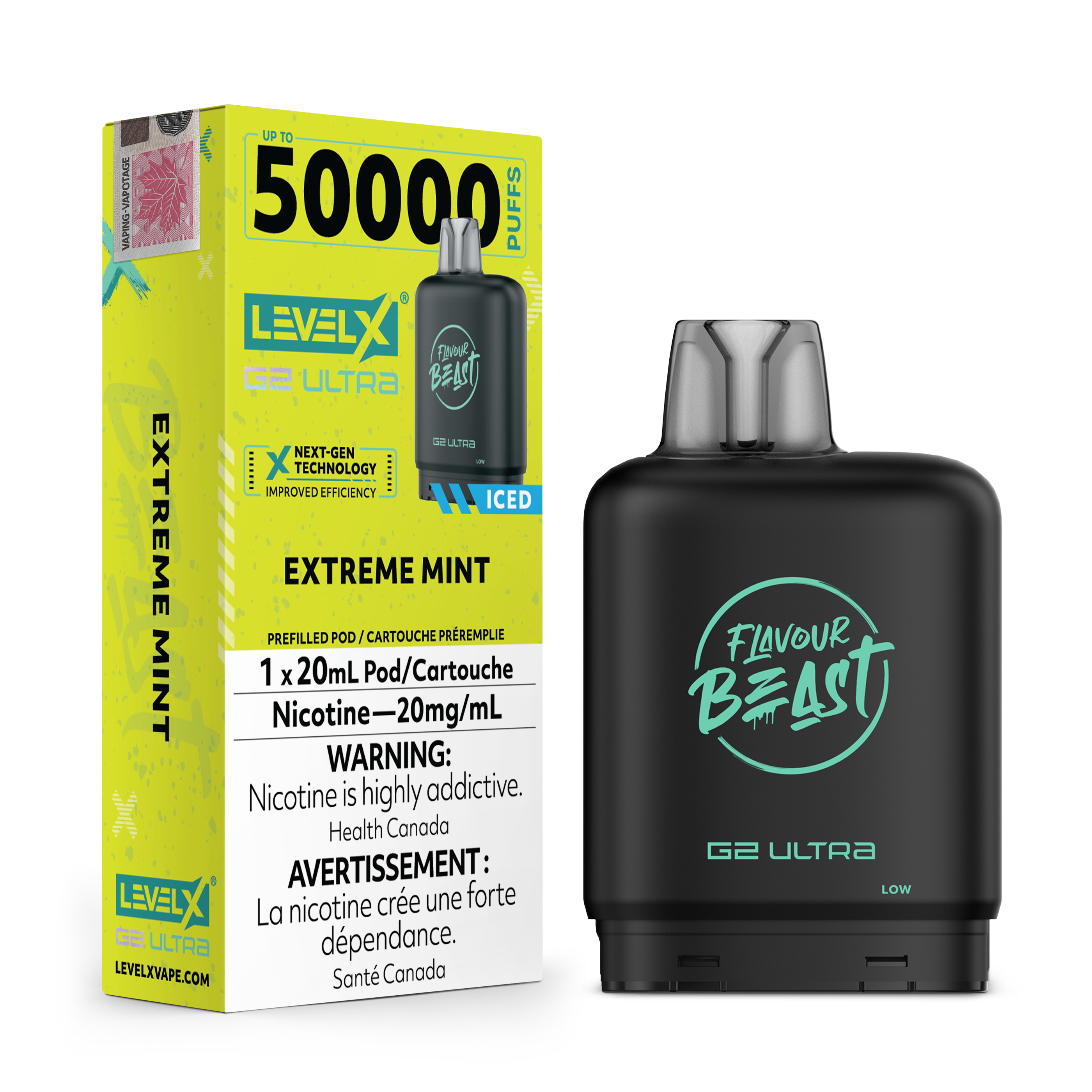 Level X - Flavour Beast G2 Ultra - Pod - 50k Puffs [ONTARIO]