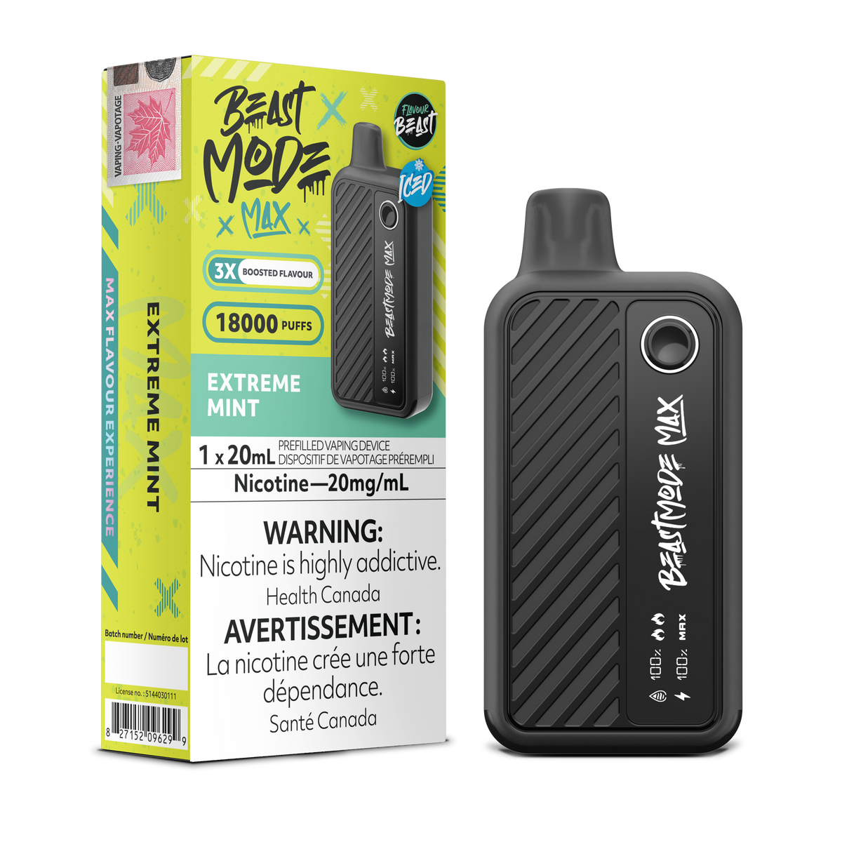 [ONT] Flavour Beast - Beast Mode MAX - Rechargeable Disposable - 18k Puffs
