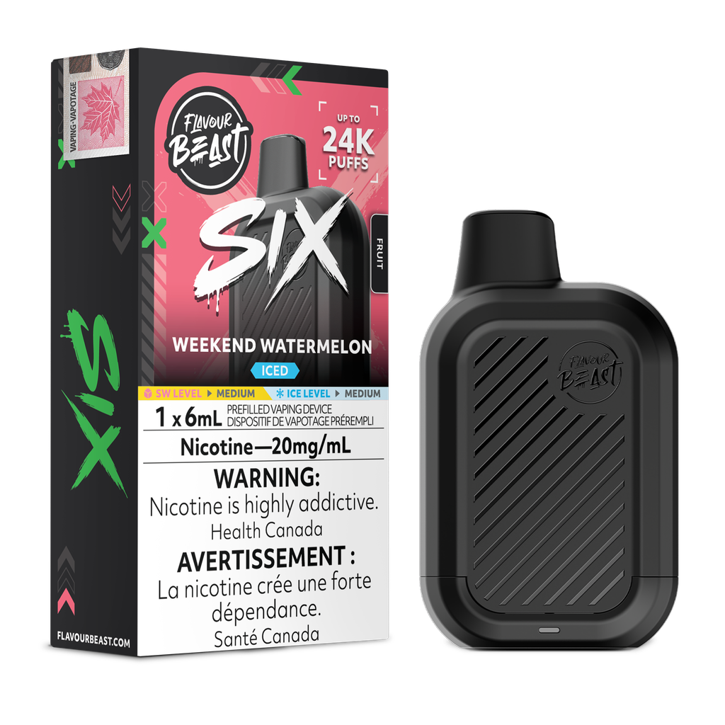 [ONT] Flavour Beast - SIX - Rechargeable Disposable - 24k Puffs