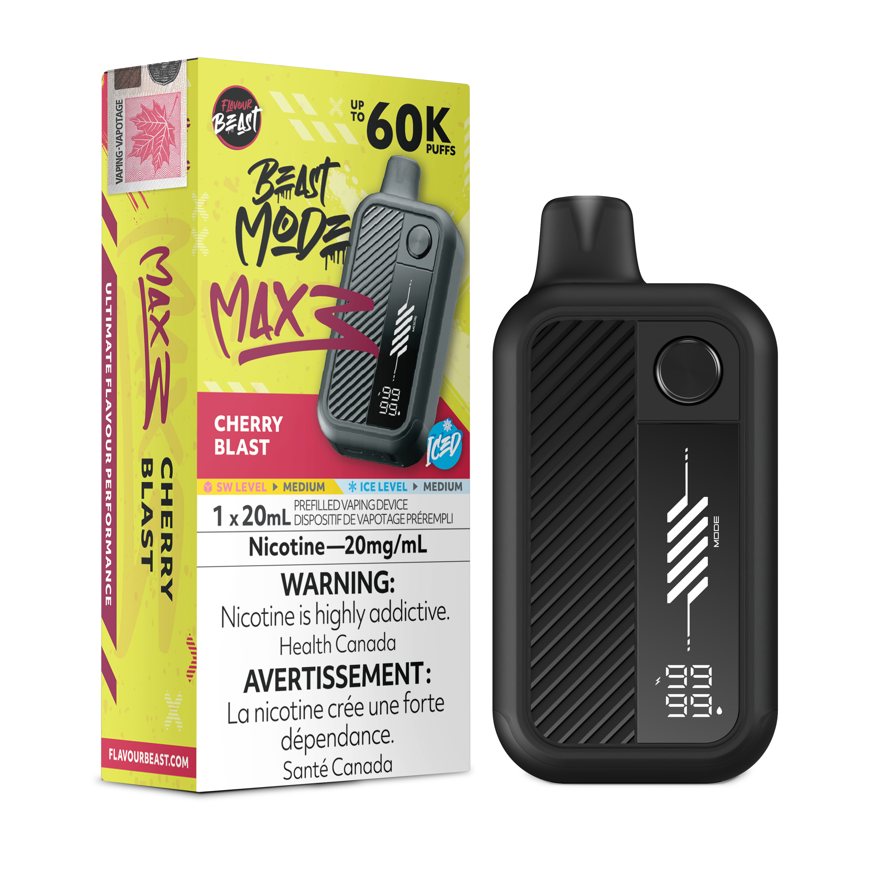 [ONT] Flavour Beast - Beast Mode MAX 3 - Rechargeable Disposable - 60k Puffs