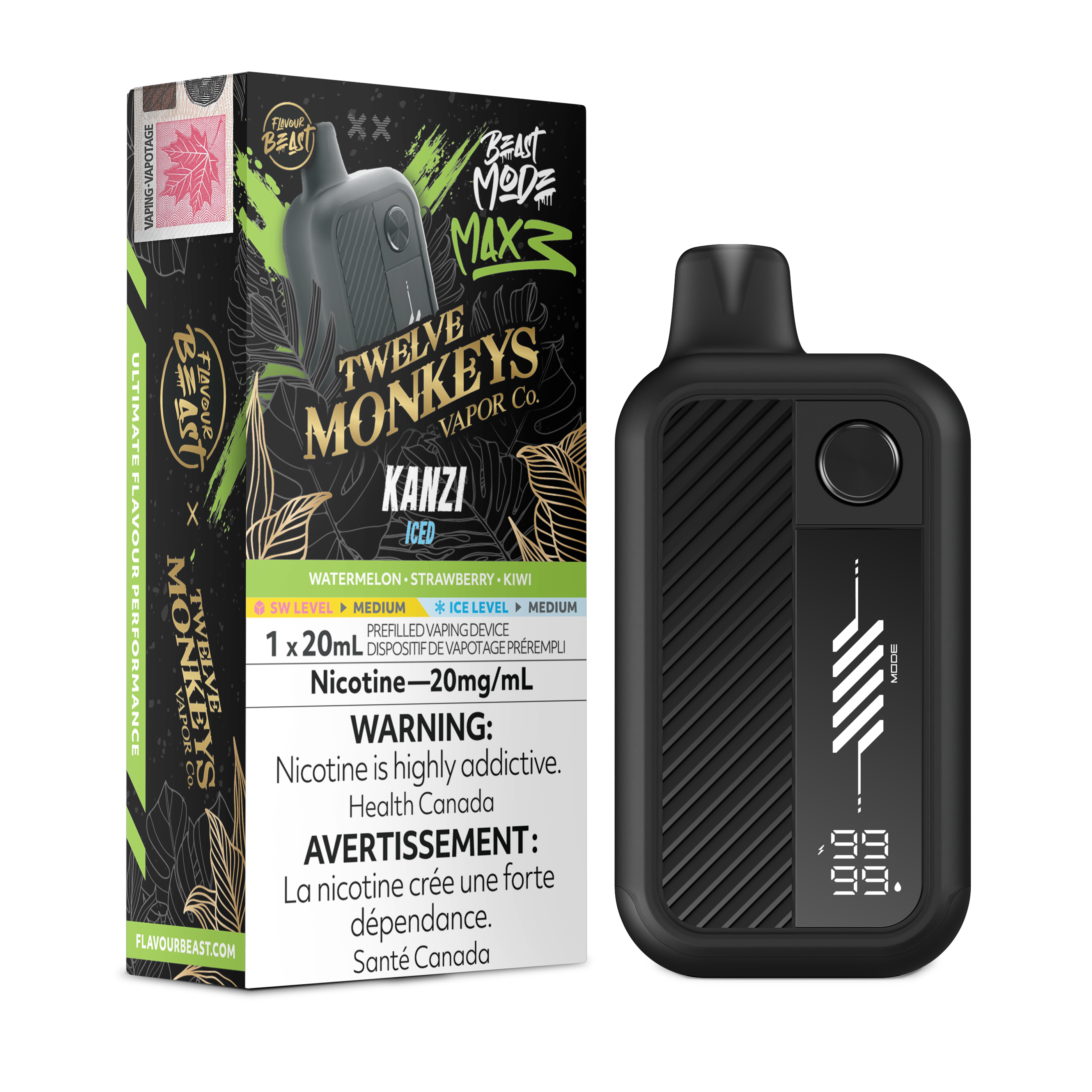 [ONT] Flavour Beast - Beast Mode MAX 3 - Rechargeable Disposable - 60k Puffs