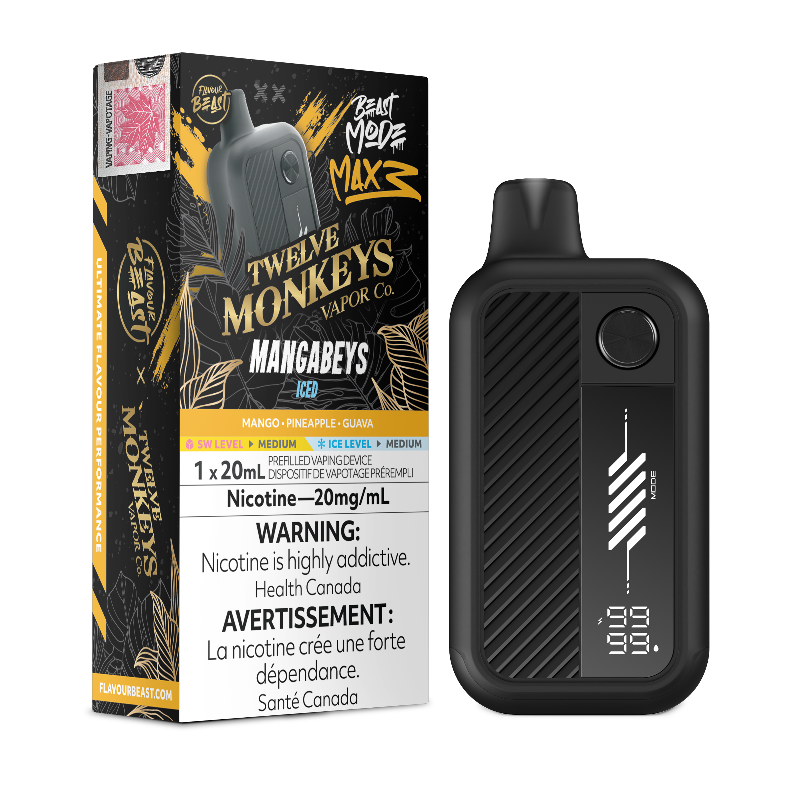 [ONT] Flavour Beast - Beast Mode MAX 3 - Rechargeable Disposable - 60k Puffs