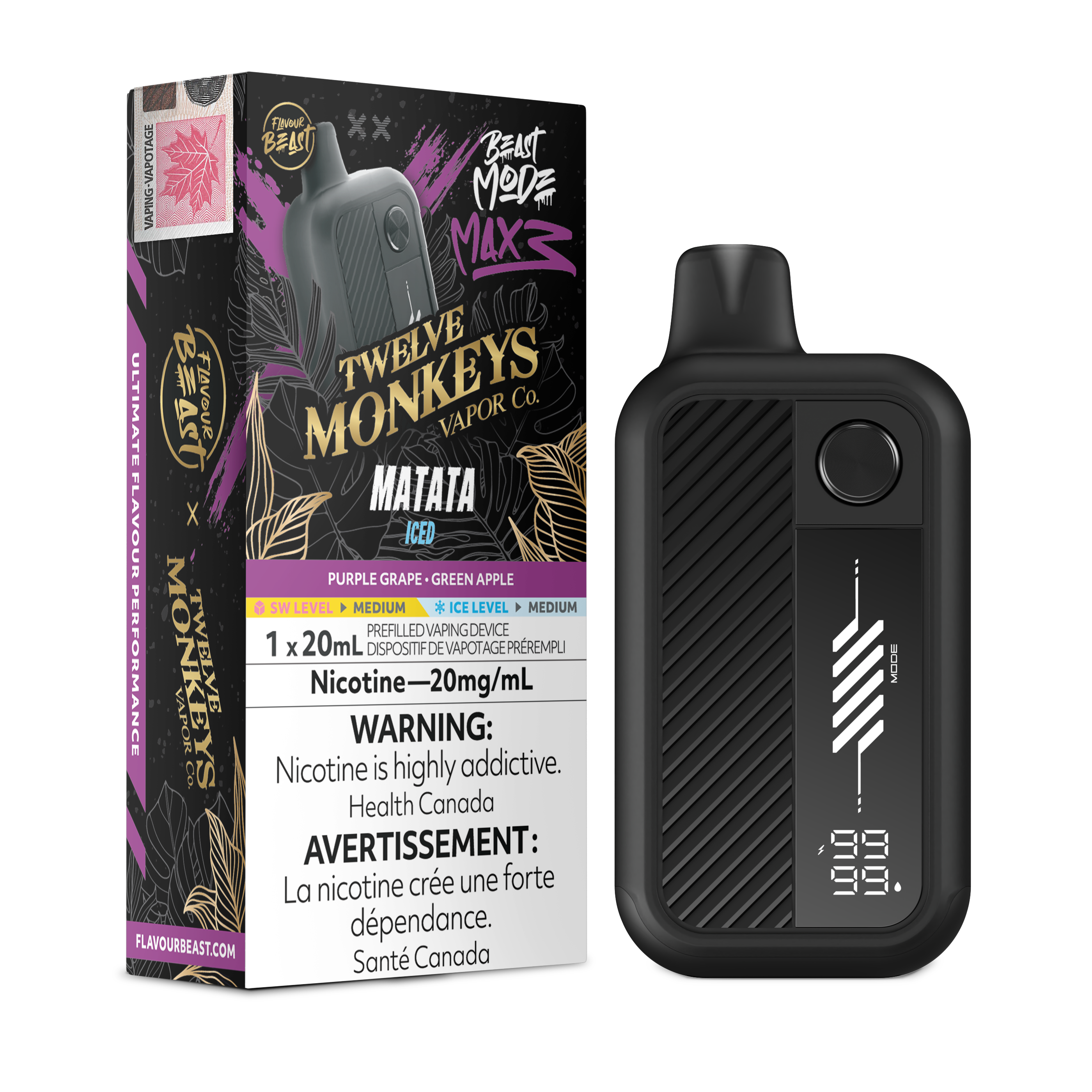 [ONT] Flavour Beast - Beast Mode MAX 3 - Rechargeable Disposable - 60k Puffs