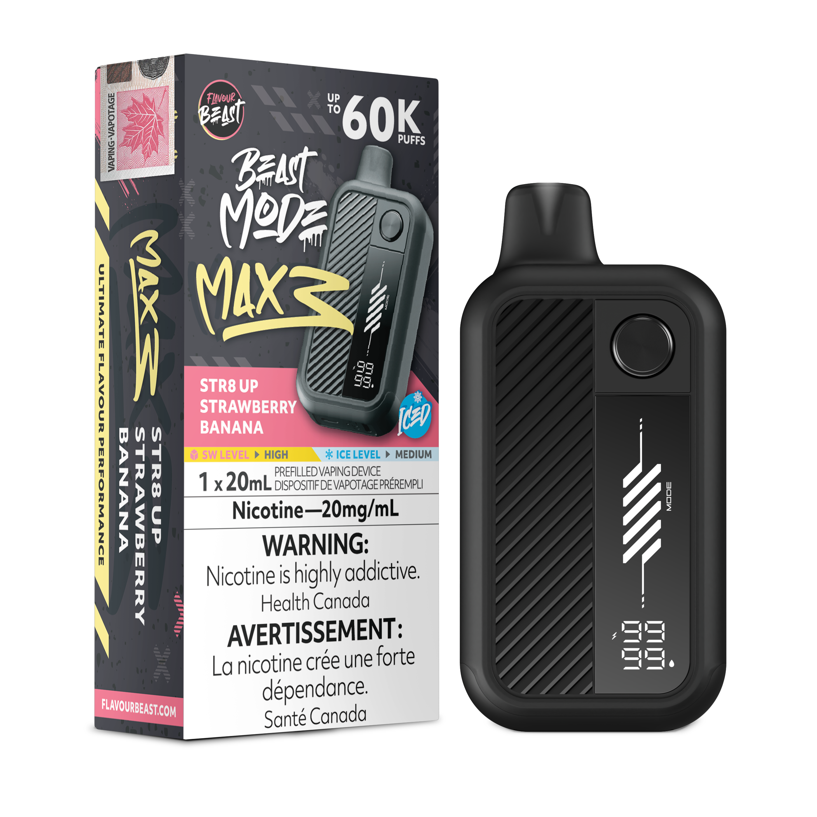 [ONT] Flavour Beast - Beast Mode MAX 3 - Rechargeable Disposable - 60k Puffs
