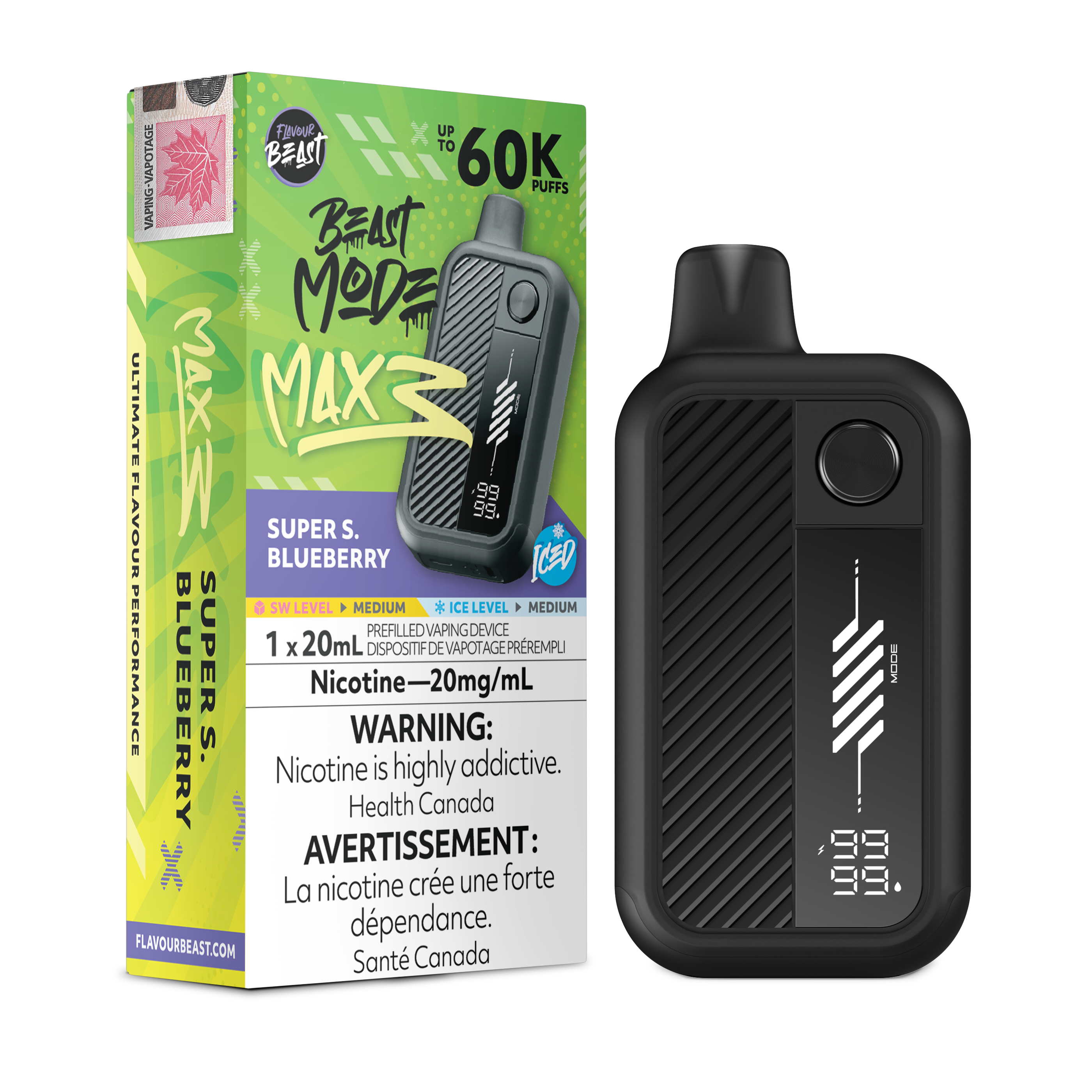 [ONT] Flavour Beast - Beast Mode MAX 3 - Rechargeable Disposable - 60k Puffs