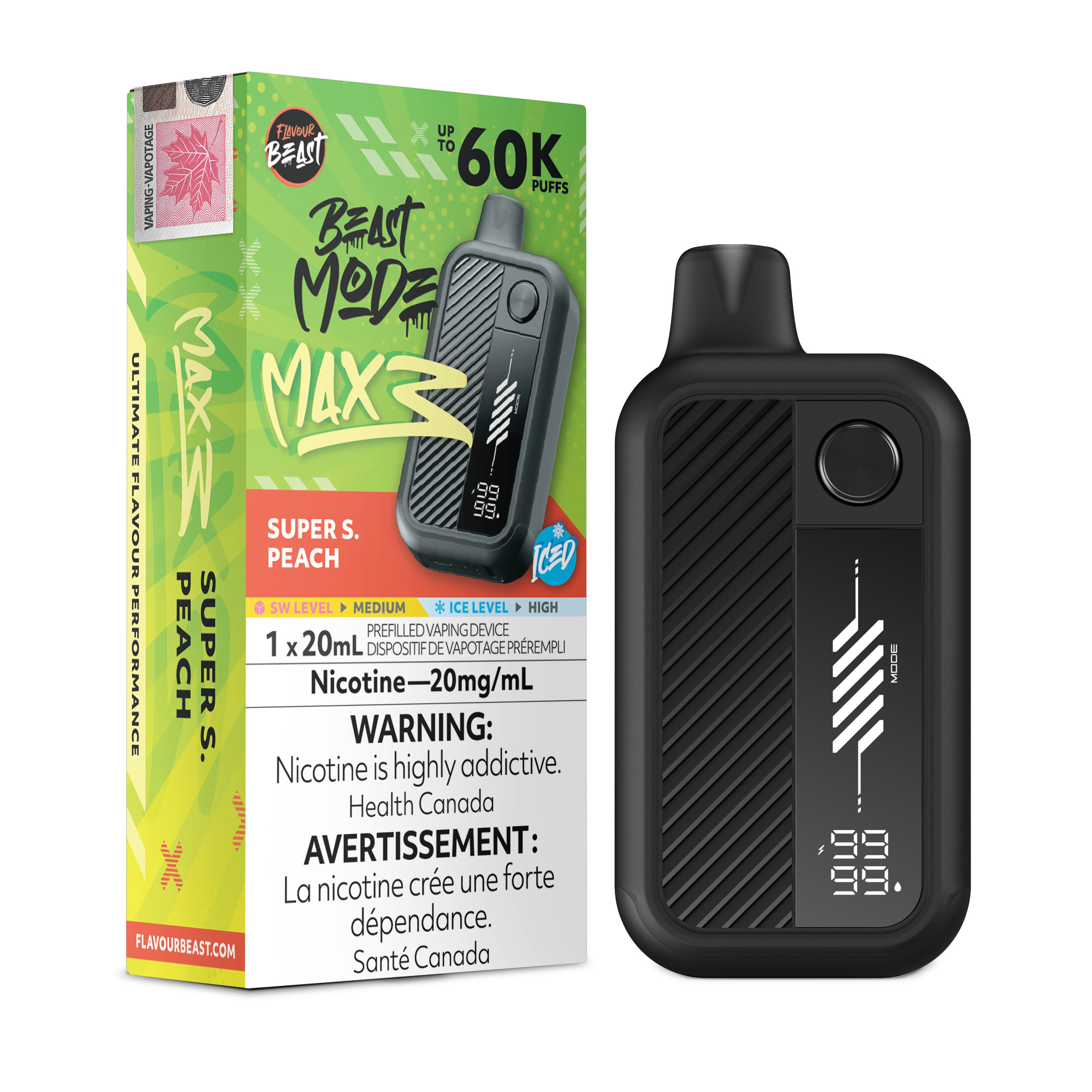 [ONT] Flavour Beast - Beast Mode MAX 3 - Rechargeable Disposable - 60k Puffs