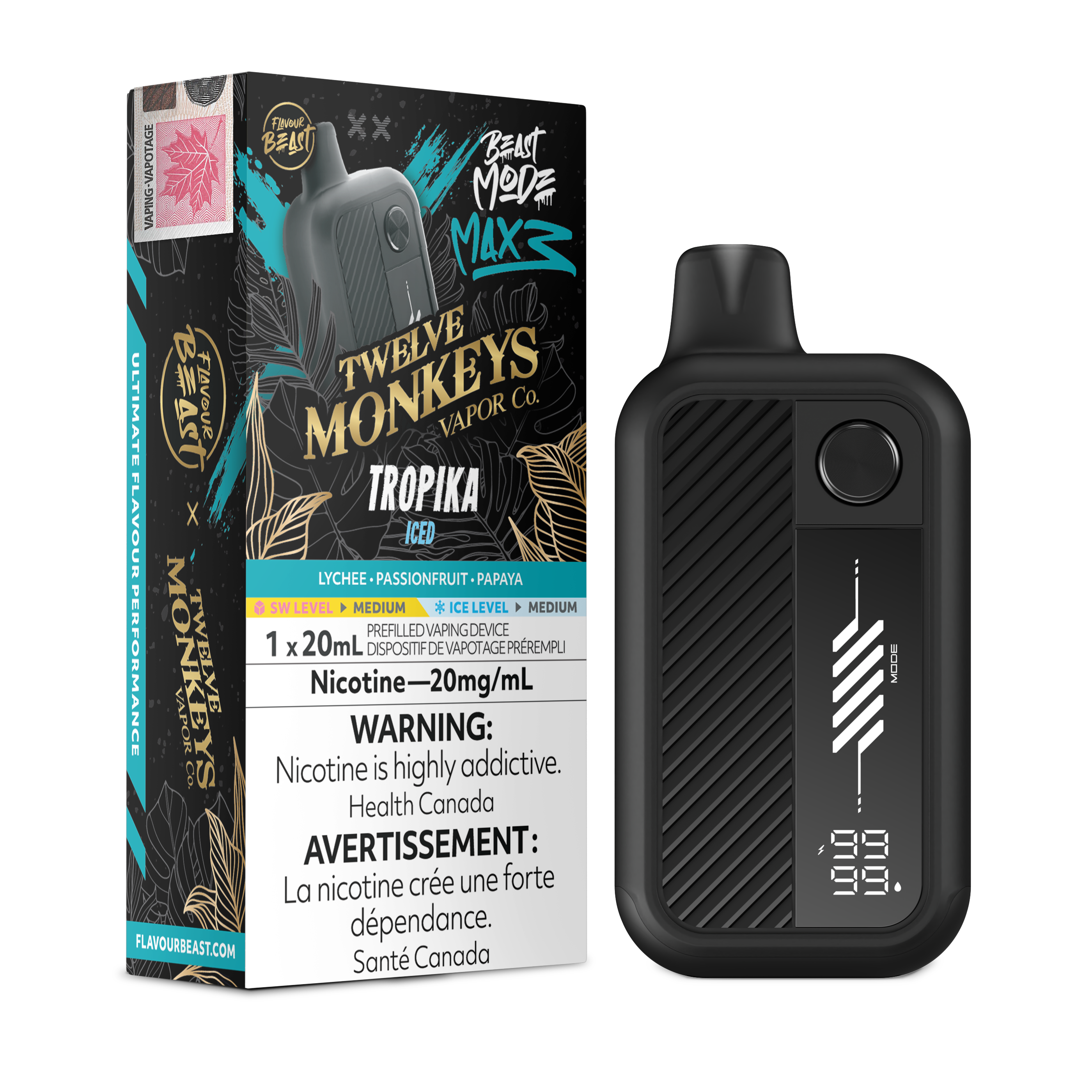 [ONT] Flavour Beast - Beast Mode MAX 3 - Rechargeable Disposable - 60k Puffs