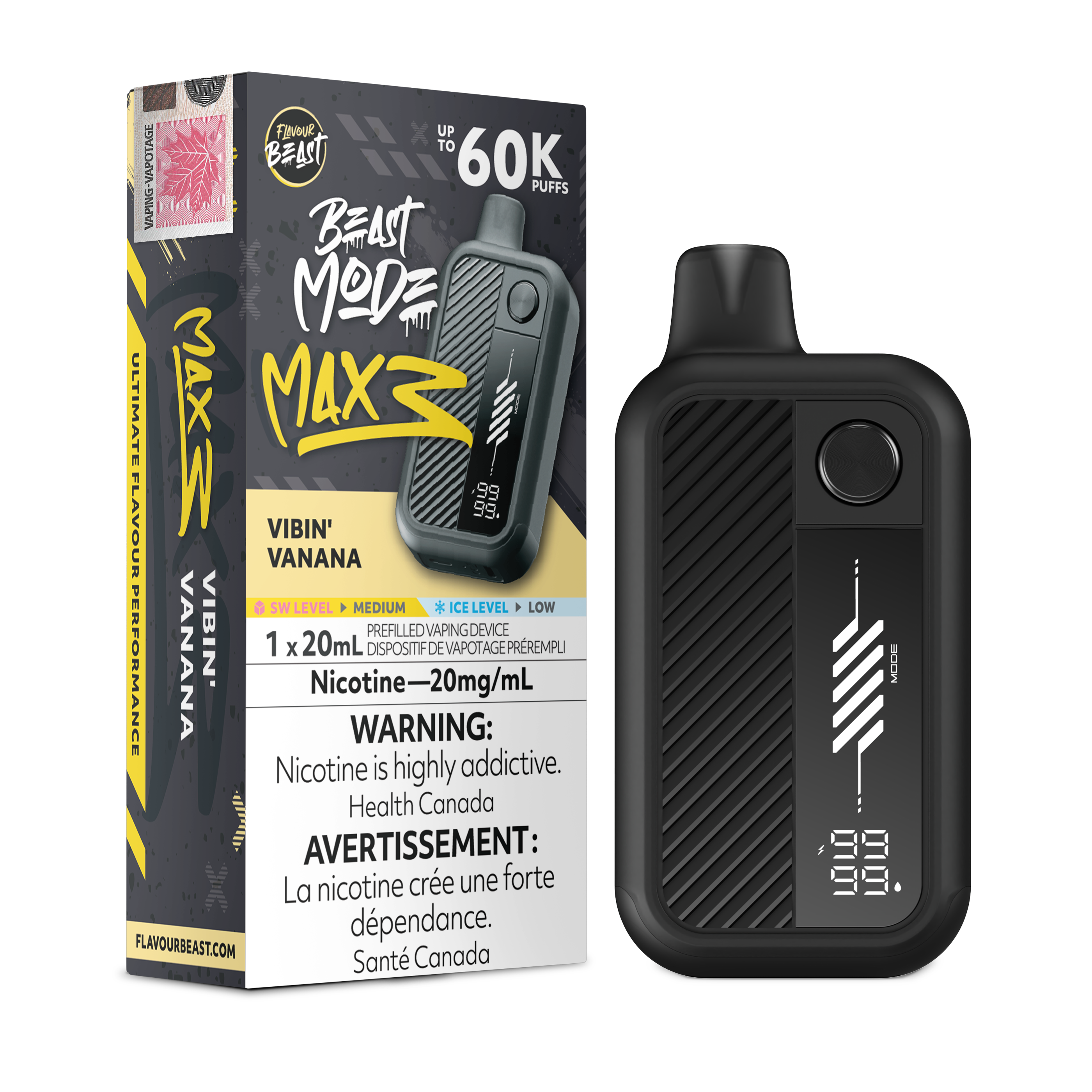 [ONT] Flavour Beast - Beast Mode MAX 3 - Rechargeable Disposable - 60k Puffs