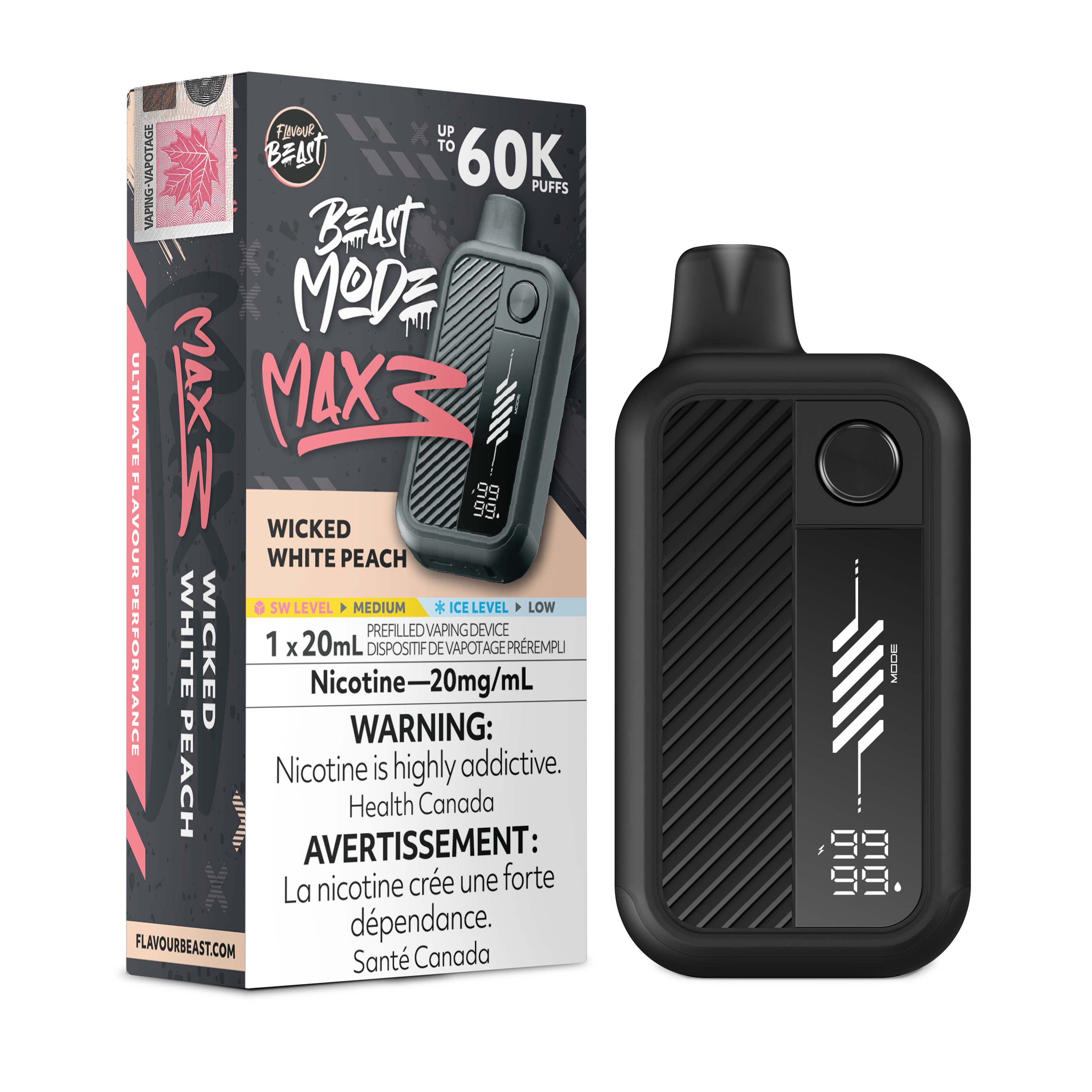 [ONT] Flavour Beast - Beast Mode MAX 3 - Rechargeable Disposable - 60k Puffs