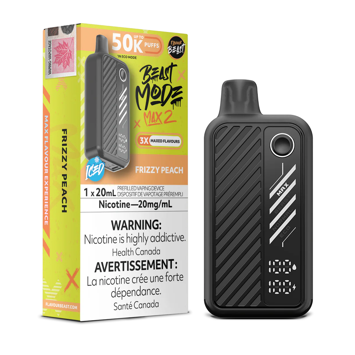 Flavour Beast - Beast Mode MAX 2 - Rechargeable Disposable - 50000 Puffs [ONTARIO]