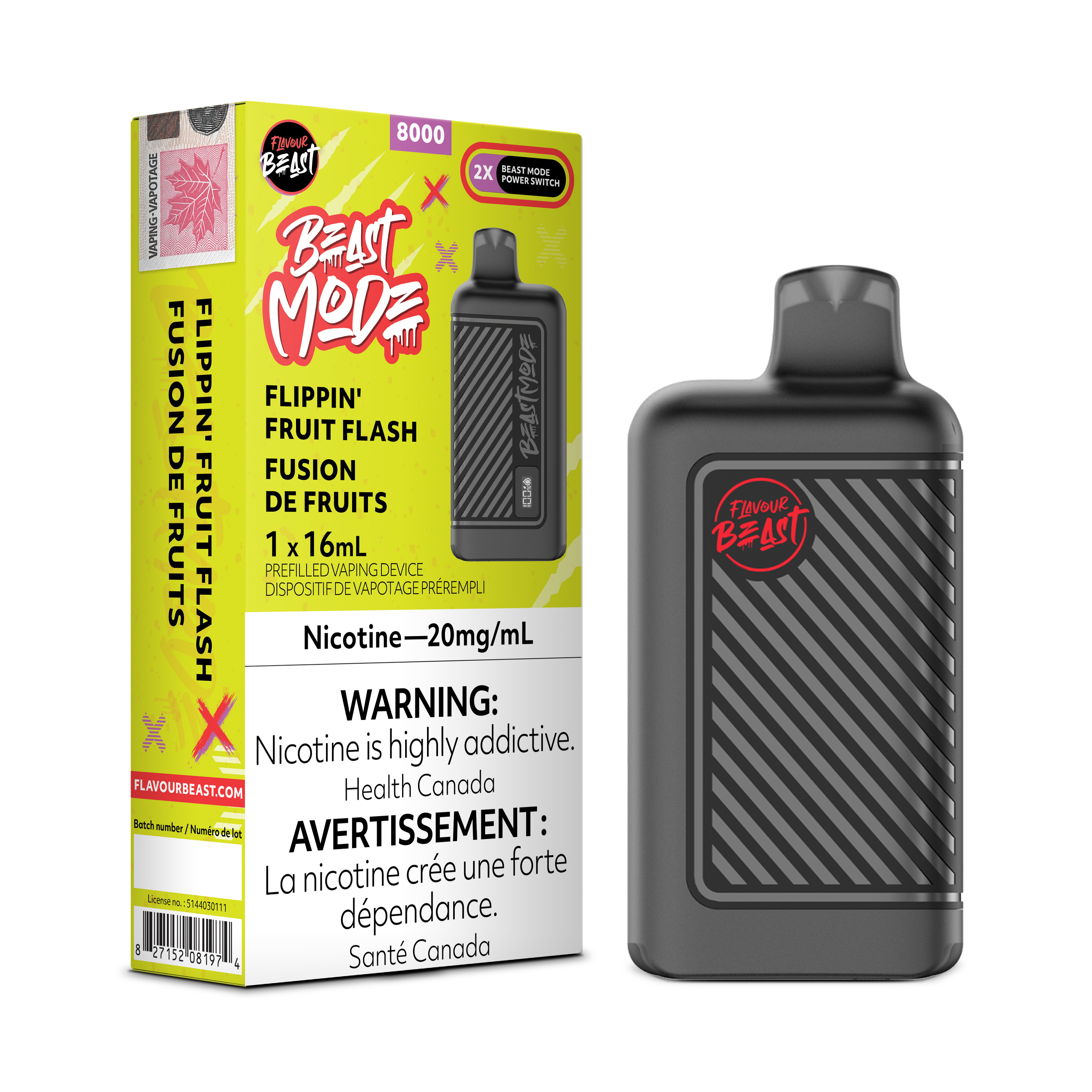 Flavour Beast - Beast Mode - Rechargeable Disposable - 8000 Puffs