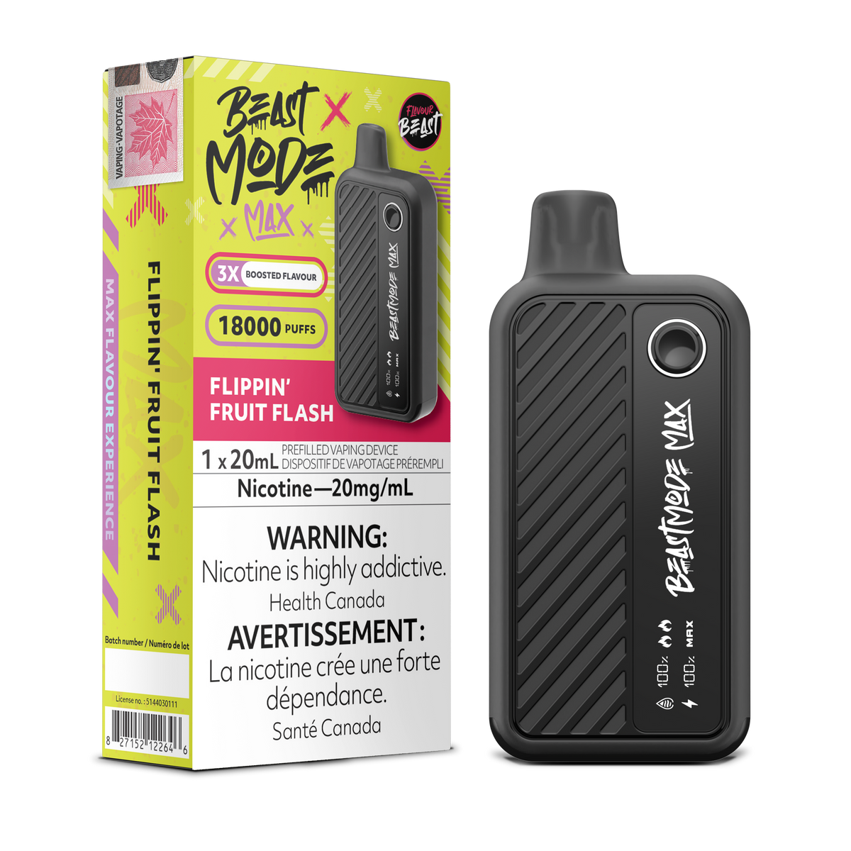 [ONT] Flavour Beast - Beast Mode MAX - Rechargeable Disposable - 18k Puffs