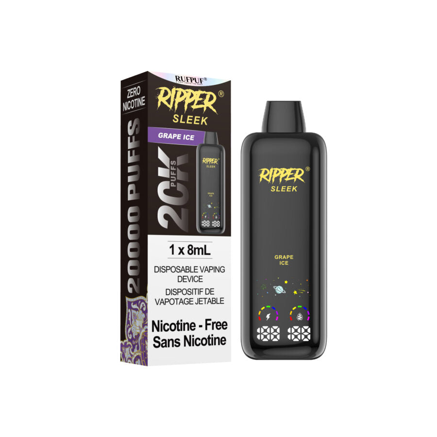 [ONT] Ripper - Sleek [ZERO NIC] - Rechargeable Disposable - 20k Puffs