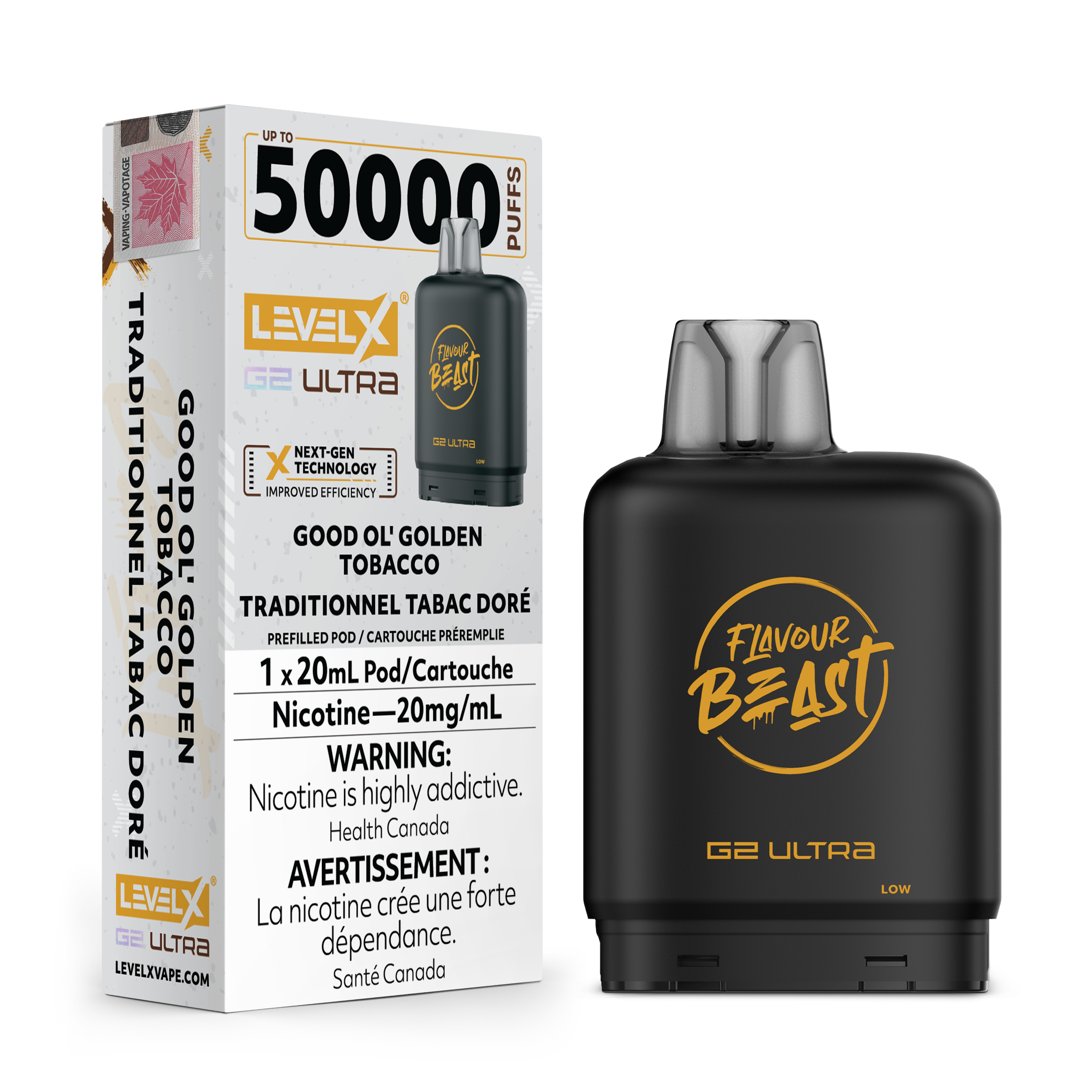 Level X - Flavour Beast G2 Ultra - Pod - 50k Puffs [ONTARIO]