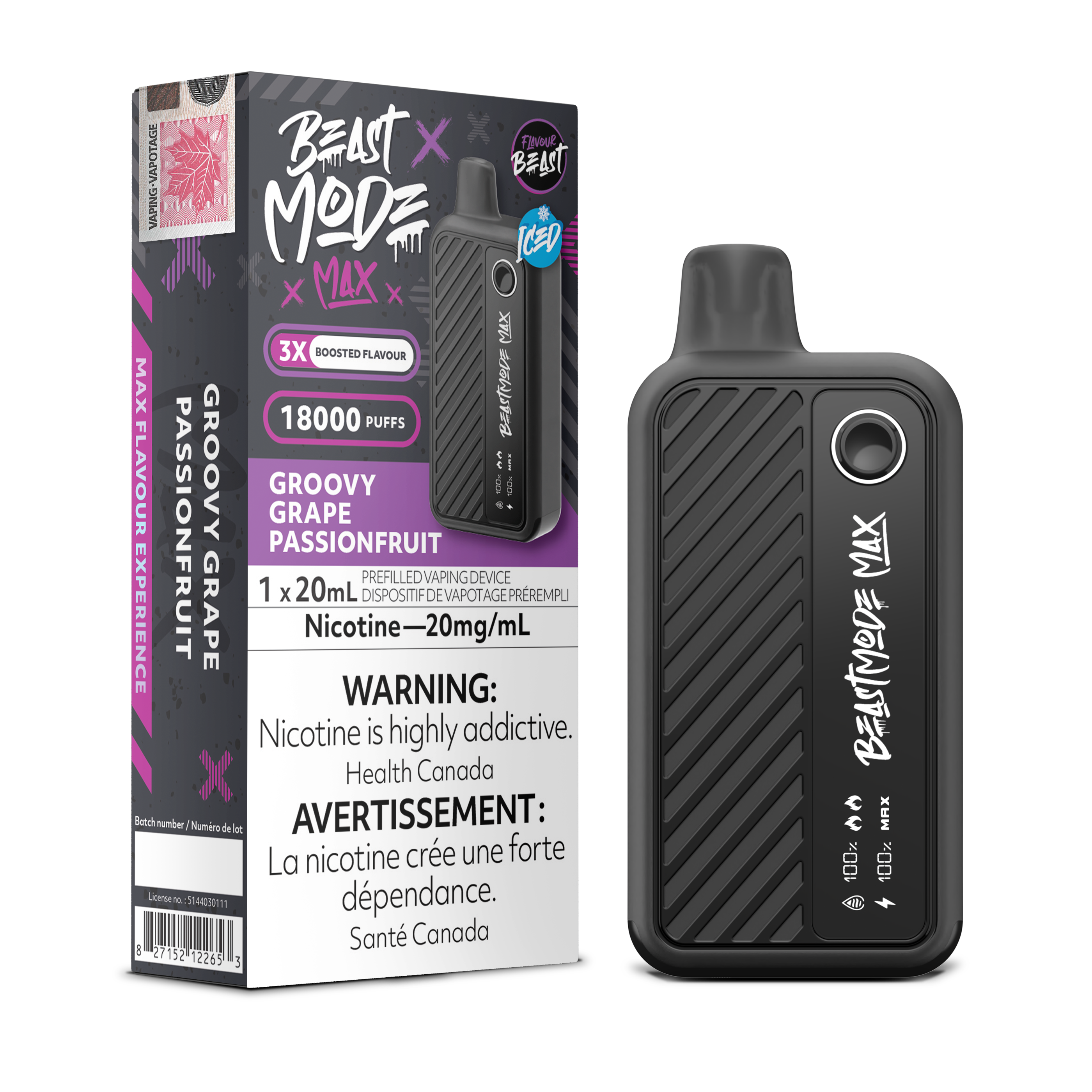 Flavour Beast - Beast Mode MAX - Rechargeable Disposable - 18k Puffs [ONTARIO]