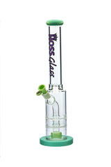 Hoss Glass 18" Double Disk Straight With Removable Parts