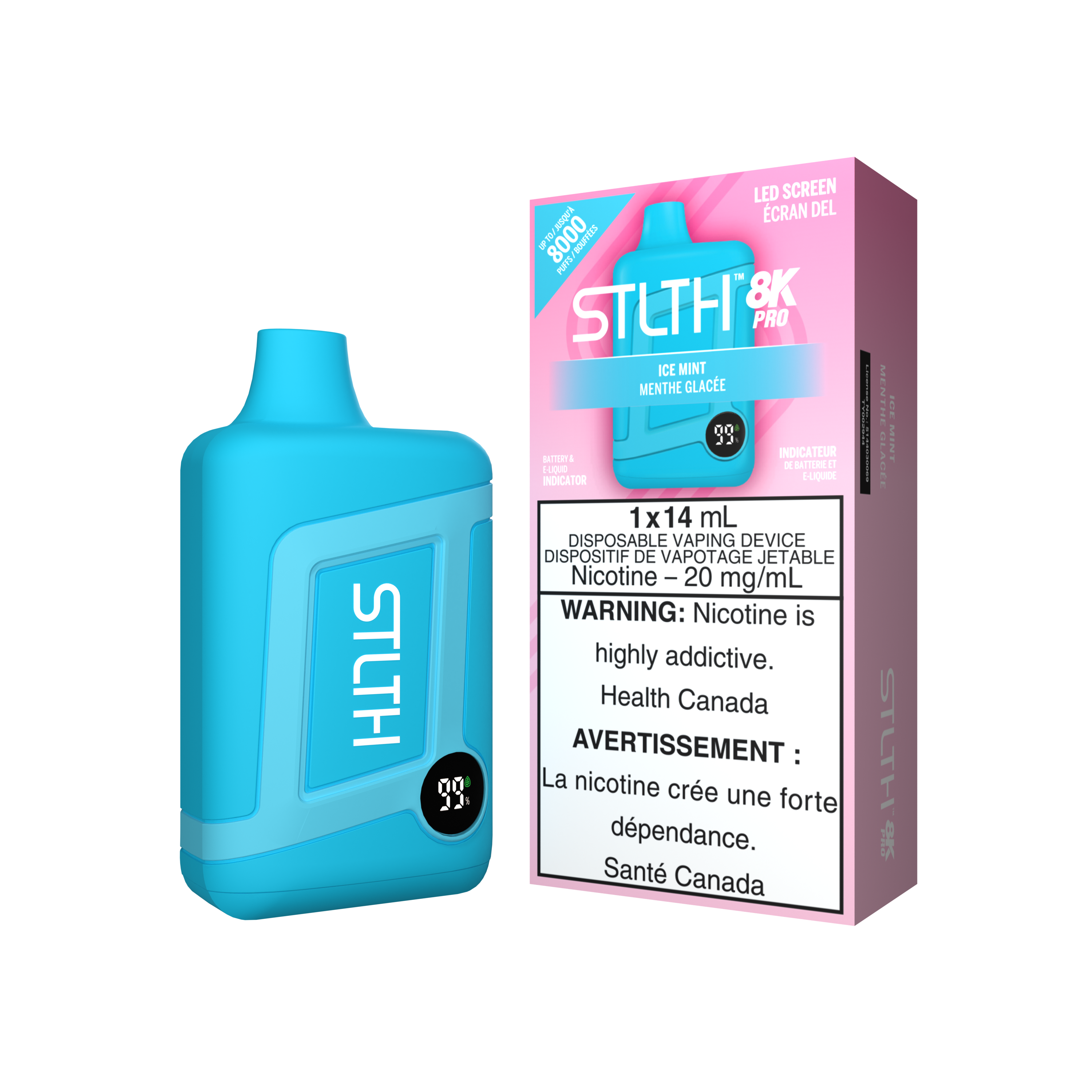 STLTH8K PRO - Rechargeable Disposable - 8k Puffs [ONTARIO]
