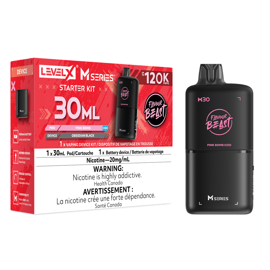 [ONT] Level X - Flavour Beast M Series 30mL - Starter Kit - 120k Puffs