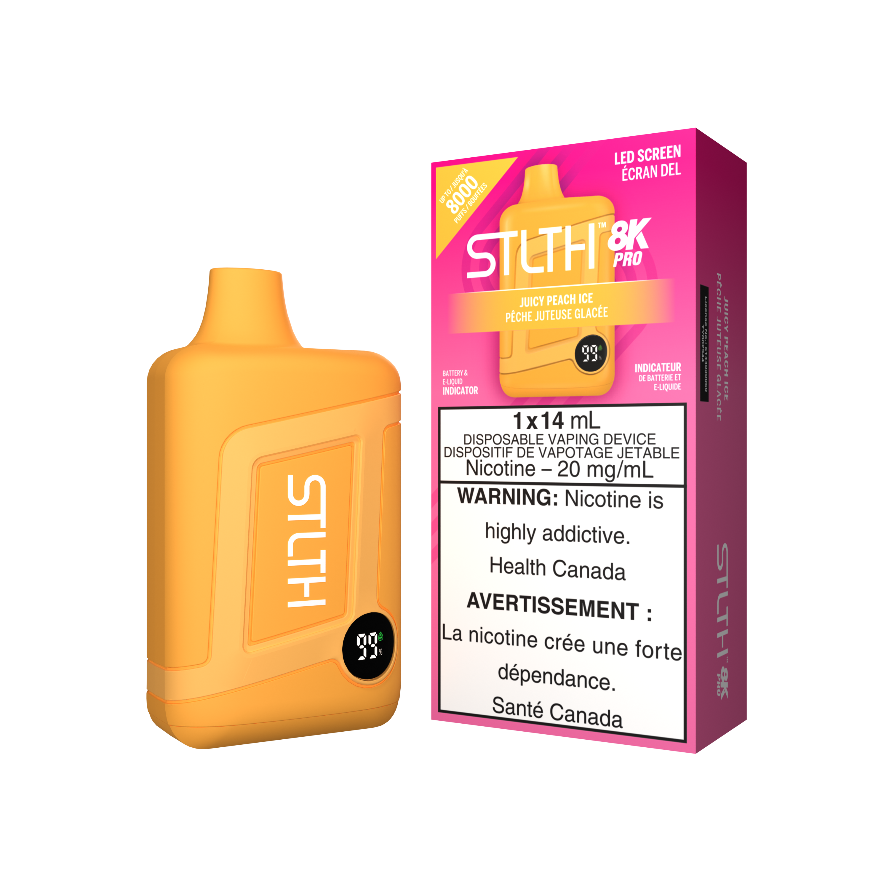 STLTH8K PRO - Rechargeable Disposable - 8k Puffs [ONTARIO]