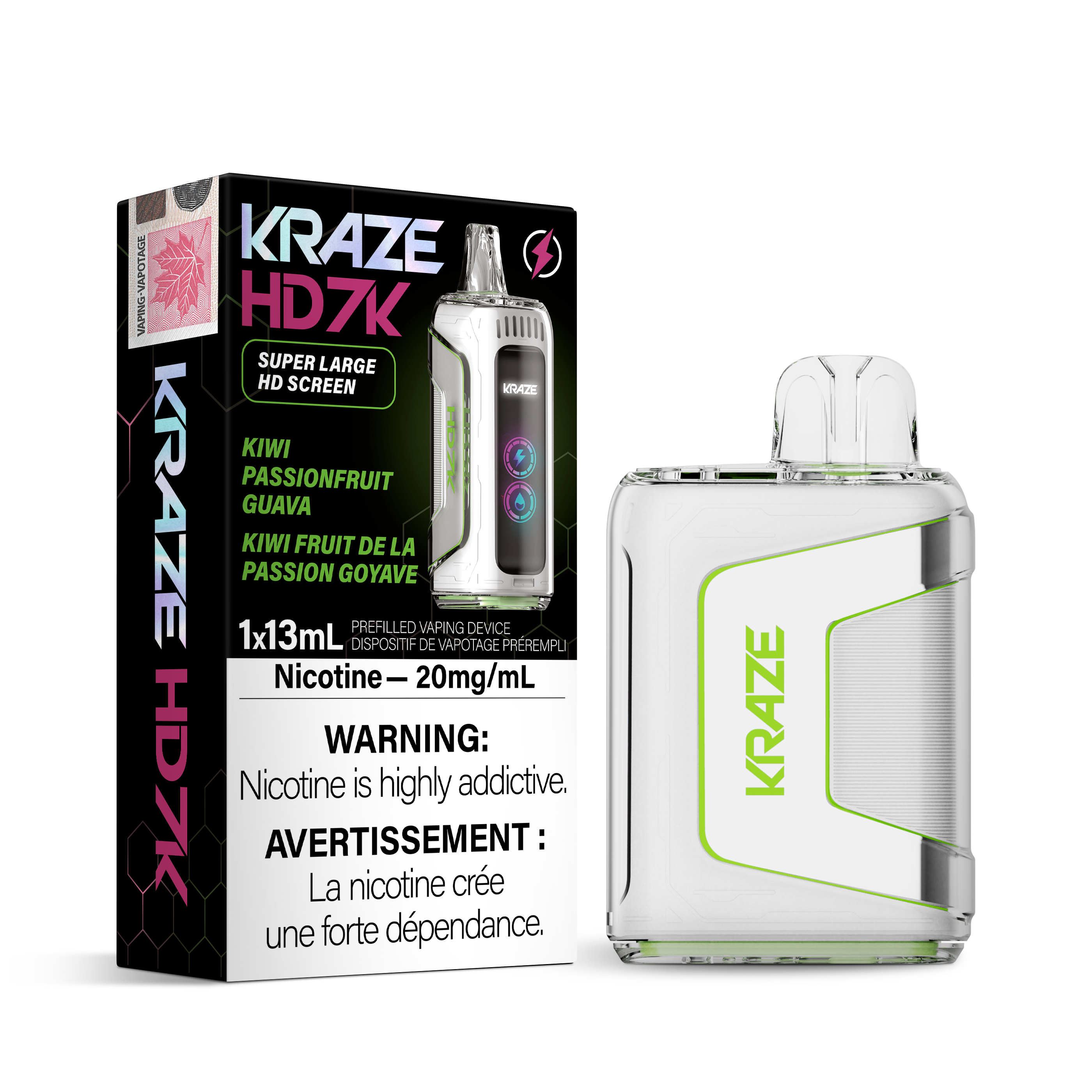 KRAZE HD7K - Rechargeable Disposable - 7000 Puffs