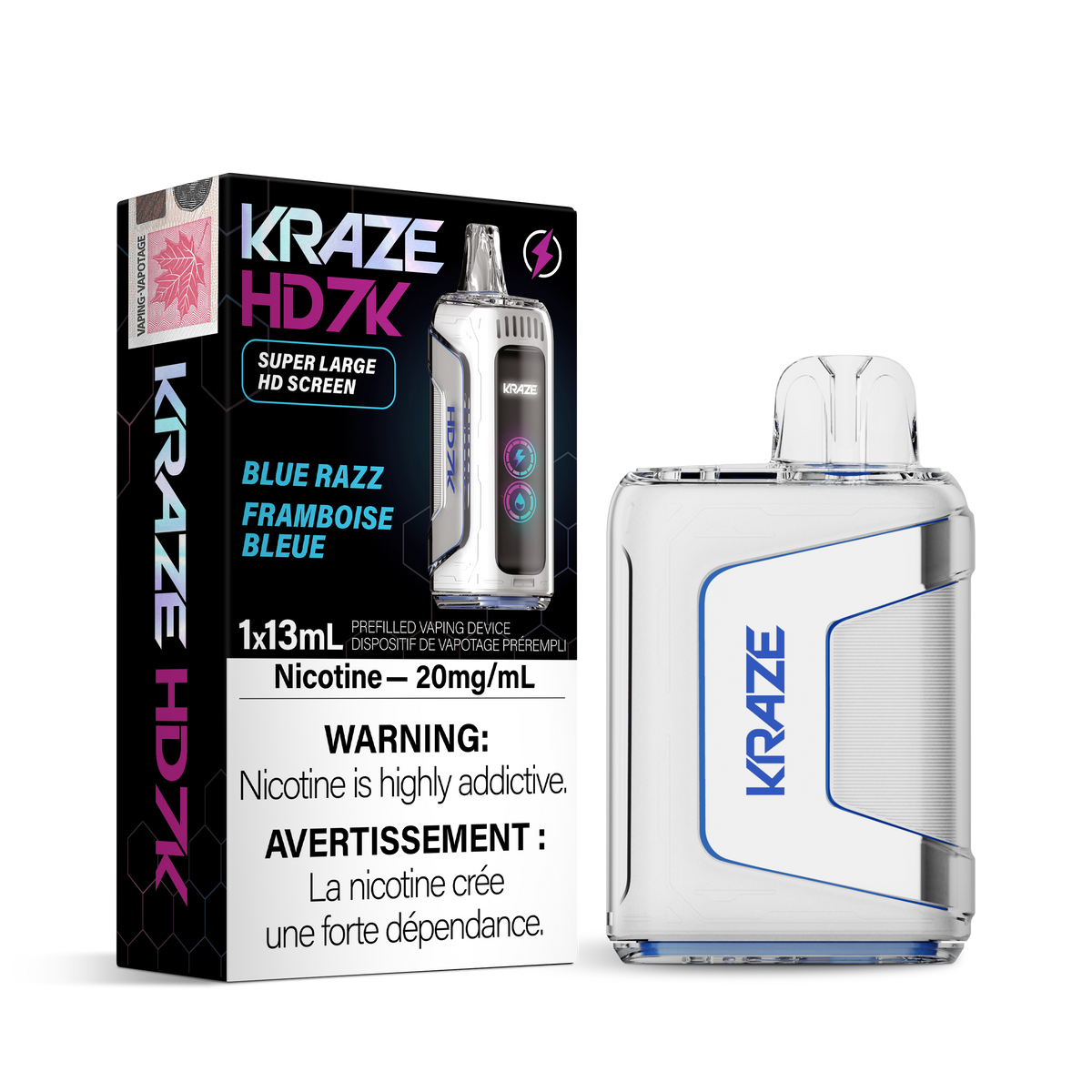 KRAZE HD7K - Rechargeable Disposable - 7000 Puffs