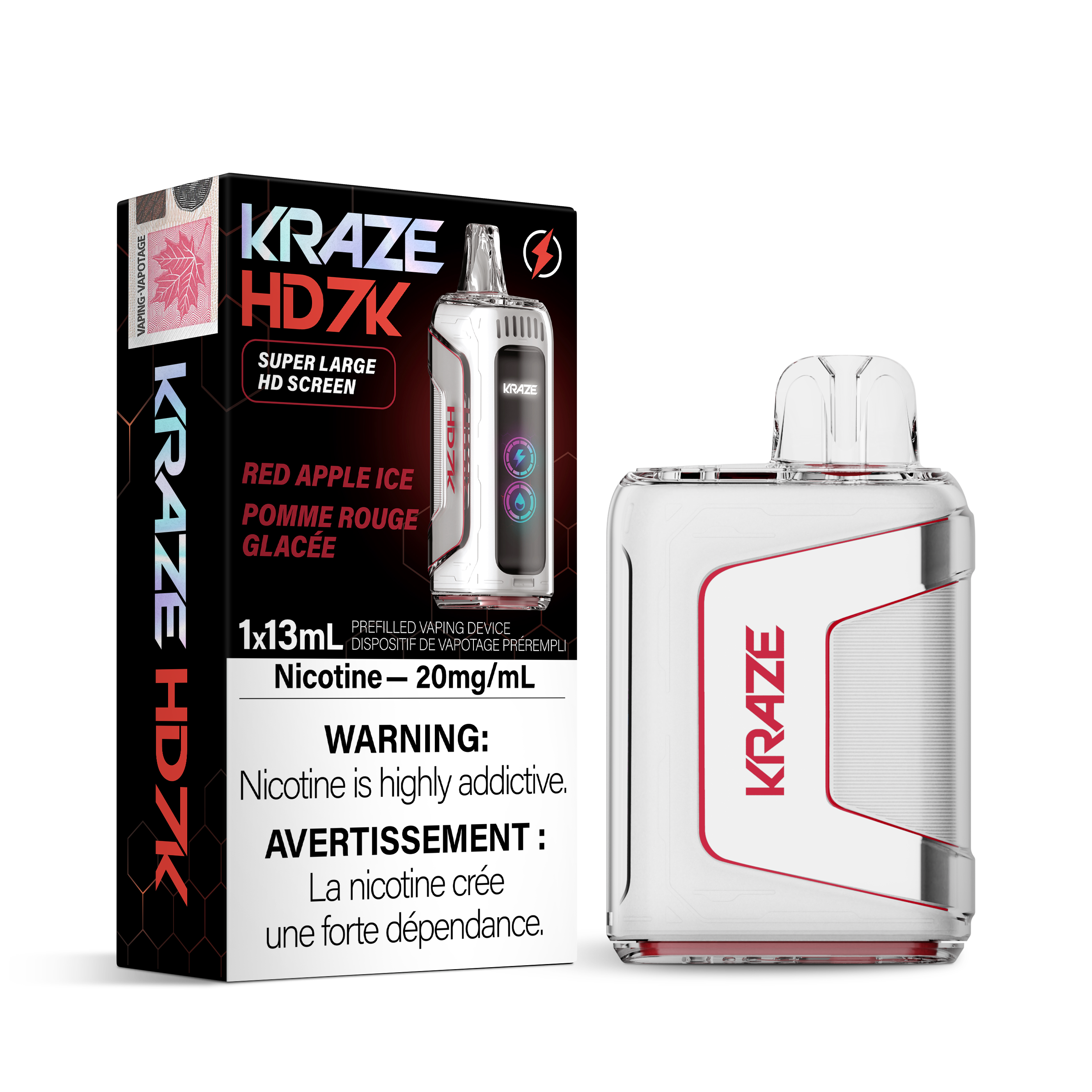 KRAZE HD7K - Rechargeable Disposable - 7000 Puffs