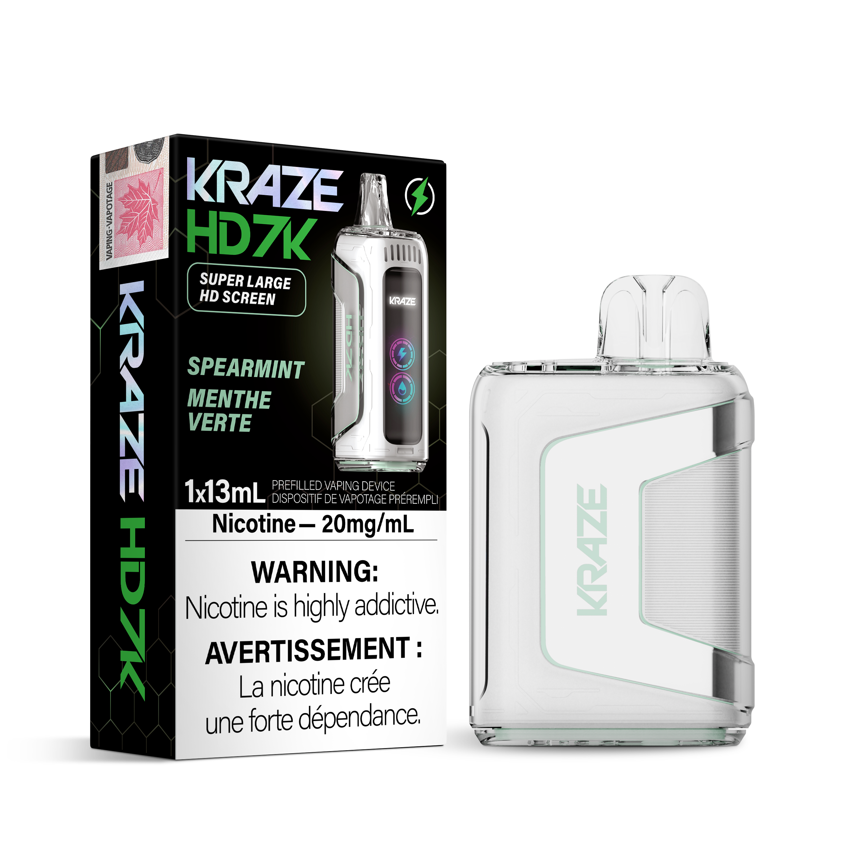 KRAZE HD7K - Rechargeable Disposable - 7000 Puffs