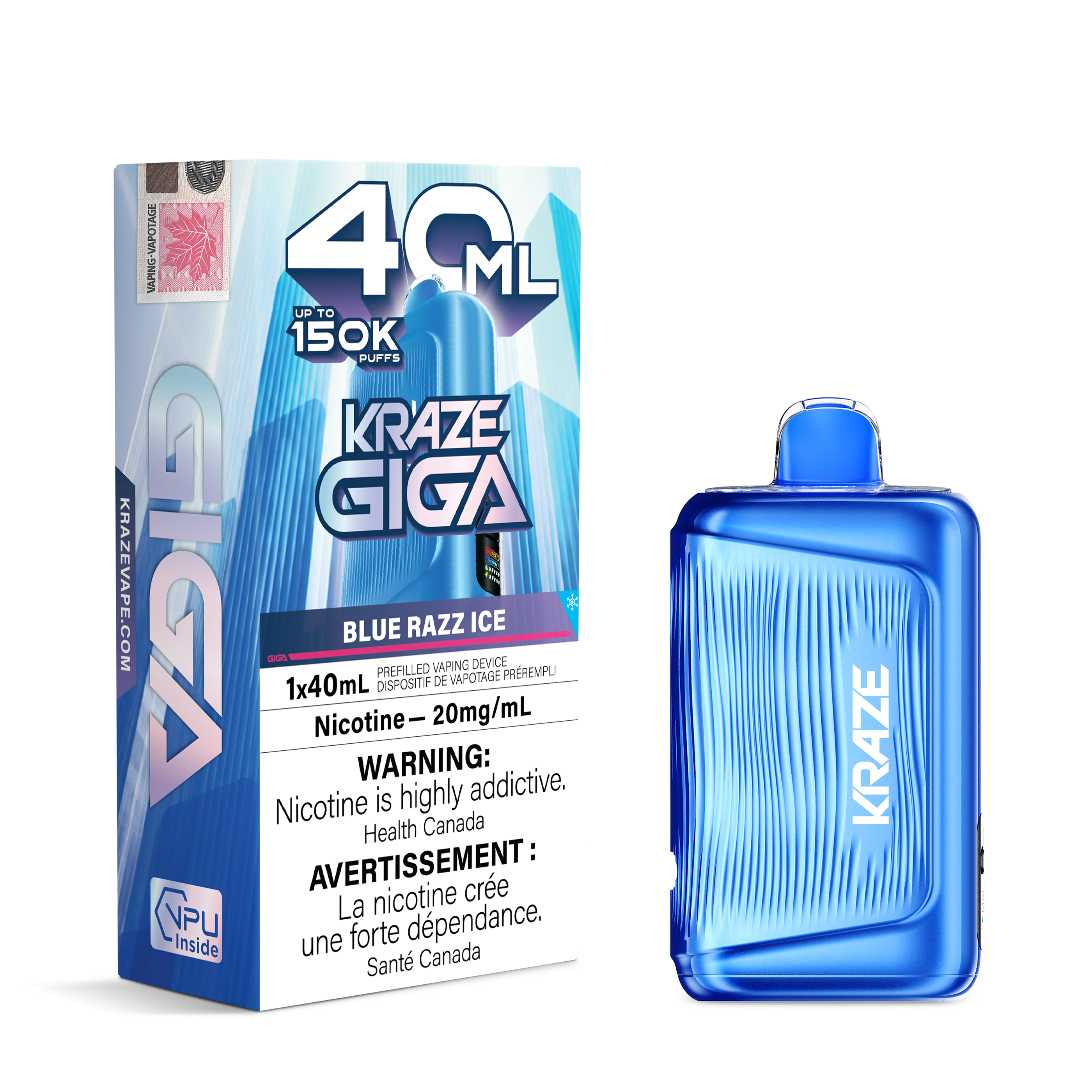 [ONT] Kraze - Giga - Rechargeable Disposable - 150k Puffs