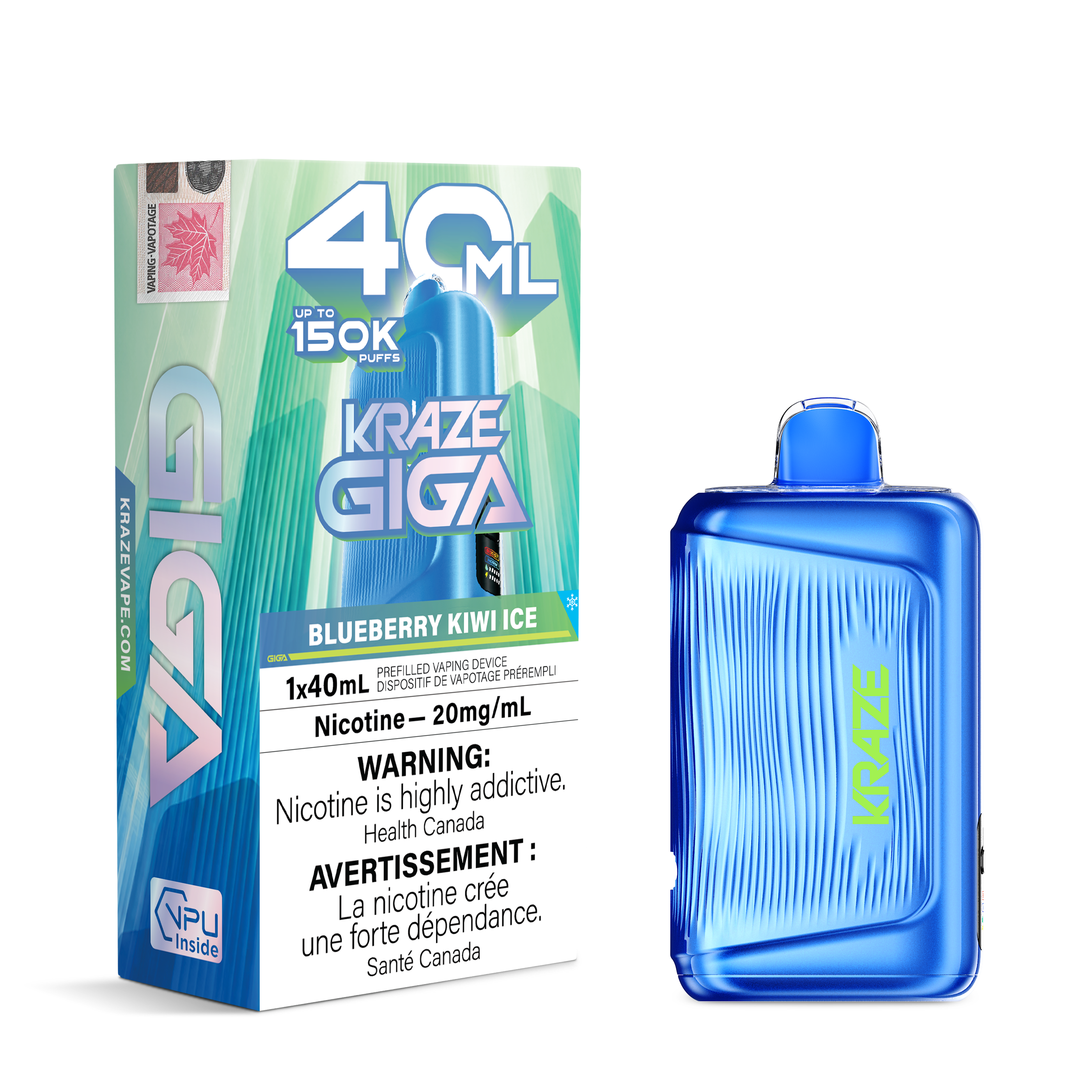[ONT] Kraze - Giga - Rechargeable Disposable - 150k Puffs