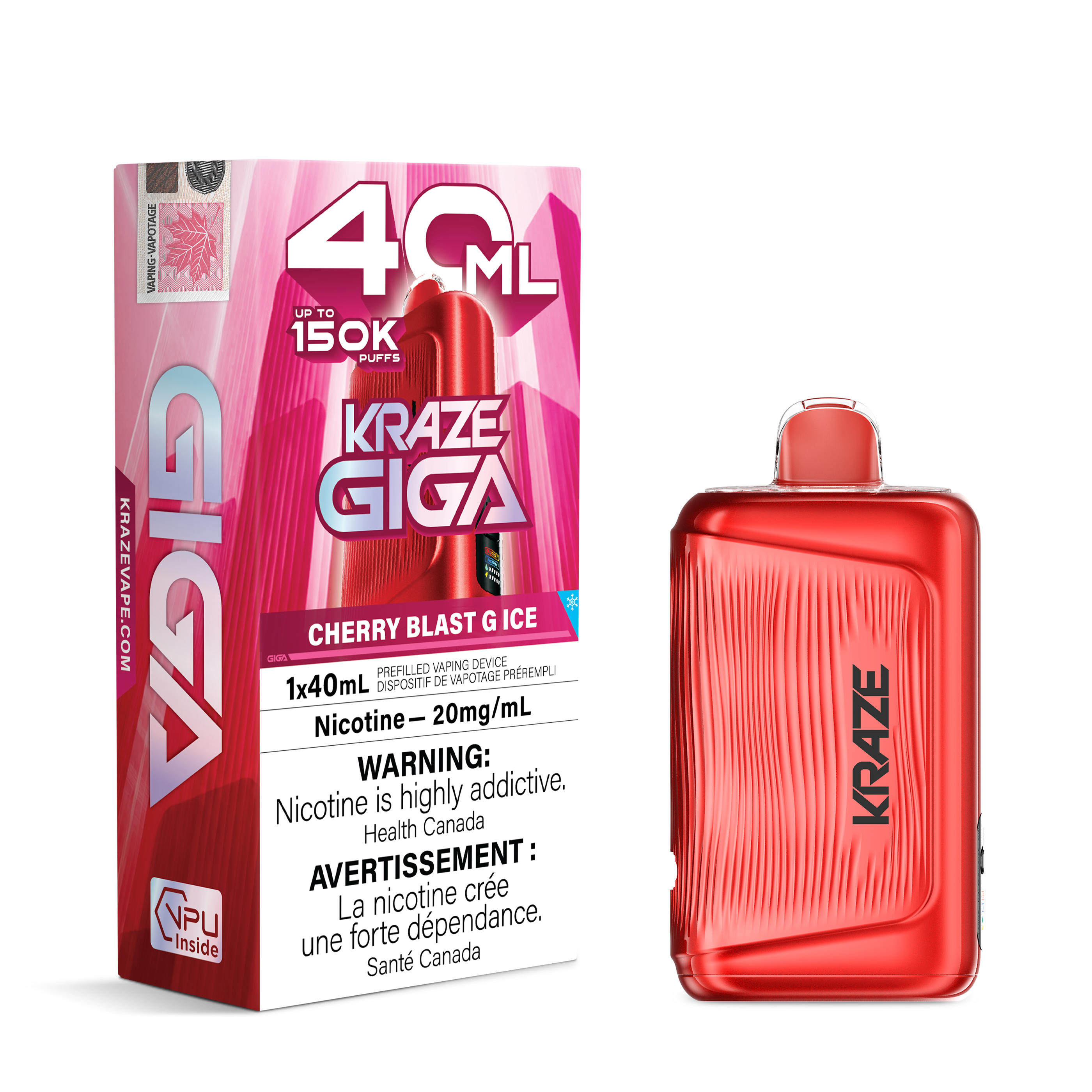 [ONT] Kraze - Giga - Rechargeable Disposable - 150k Puffs
