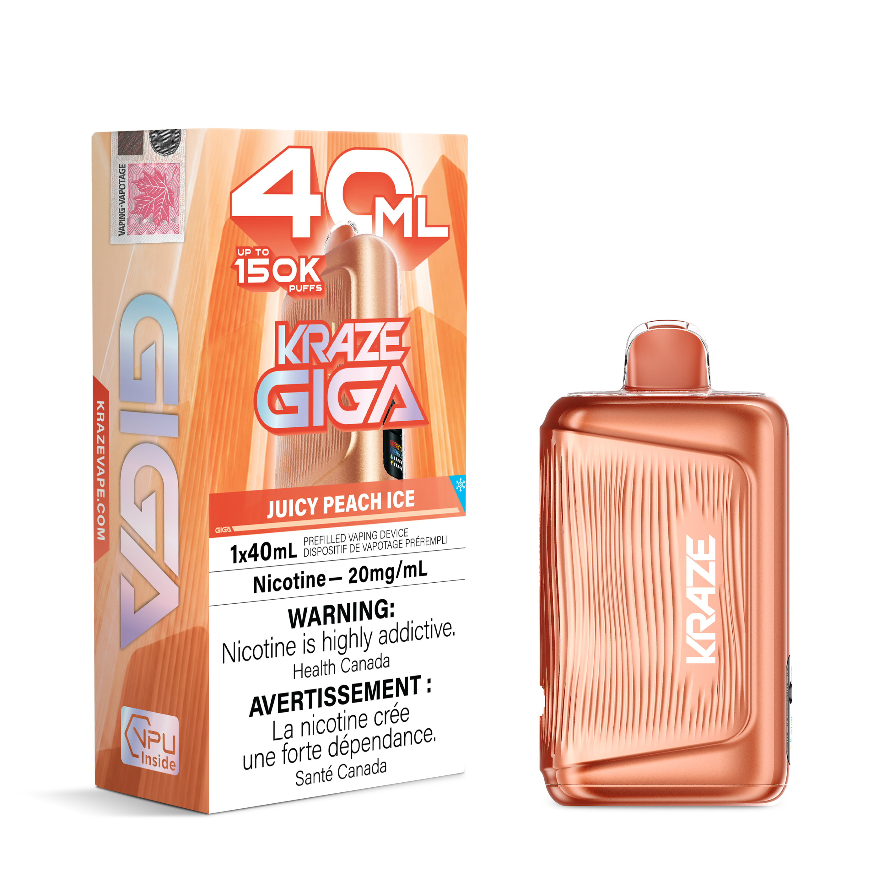 [ONT] Kraze - Giga - Rechargeable Disposable - 150k Puffs