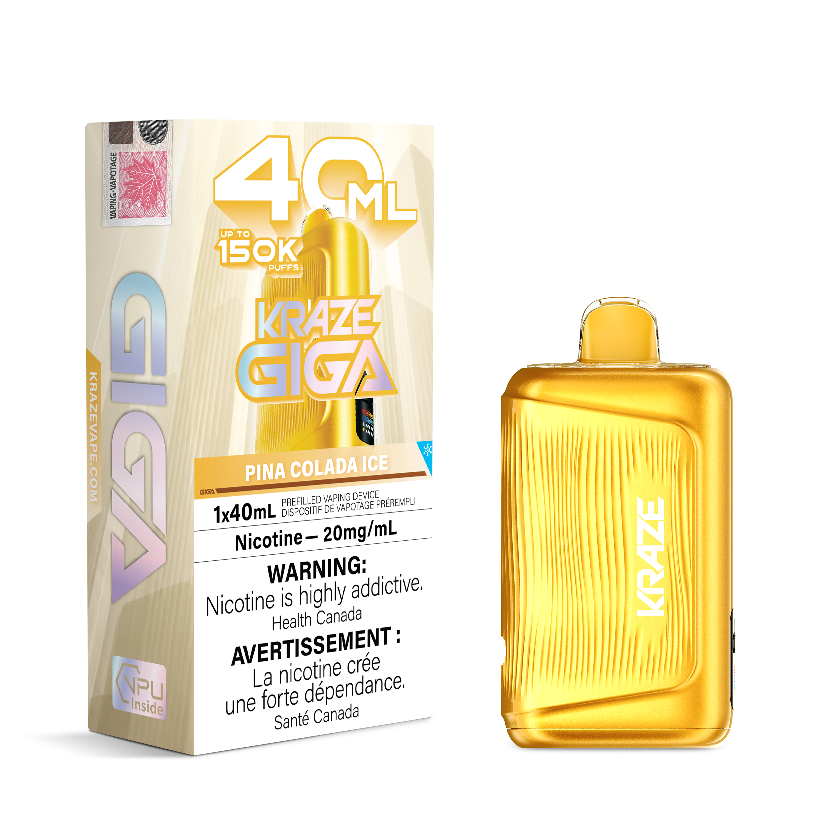 [ONT] Kraze - Giga - Rechargeable Disposable - 150k Puffs