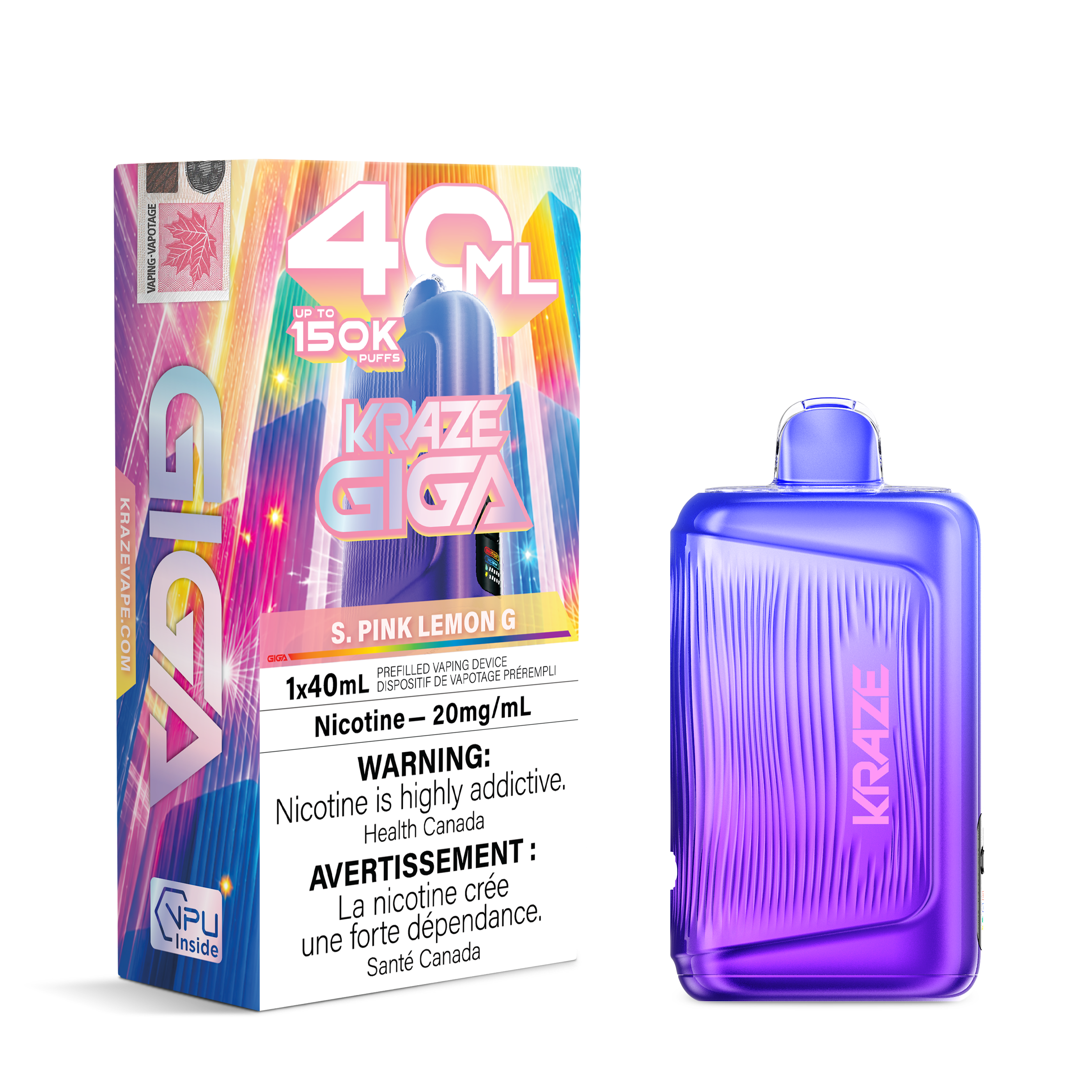 [ONT] Kraze - Giga - Rechargeable Disposable - 150k Puffs