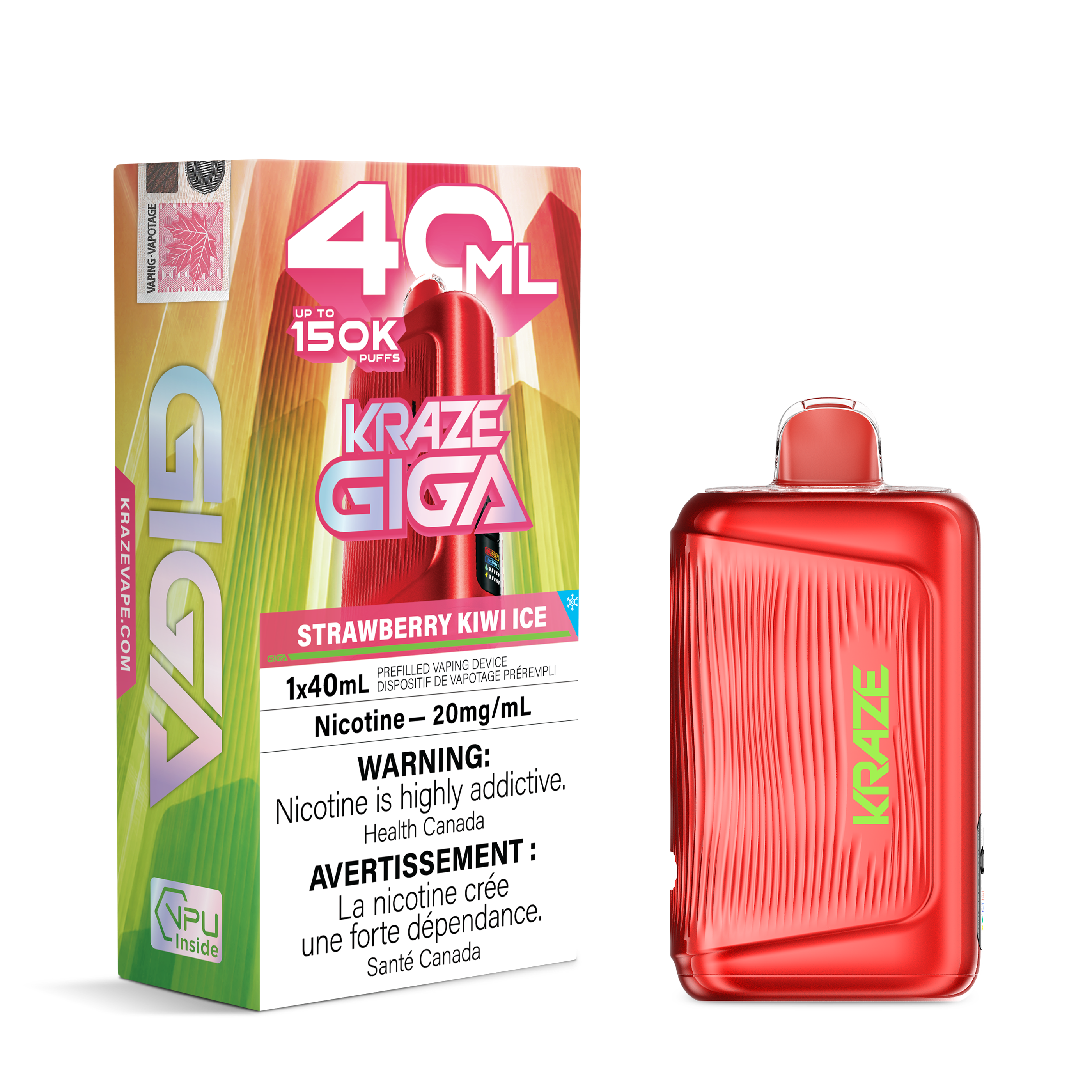 [ONT] Kraze - Giga - Rechargeable Disposable - 150k Puffs
