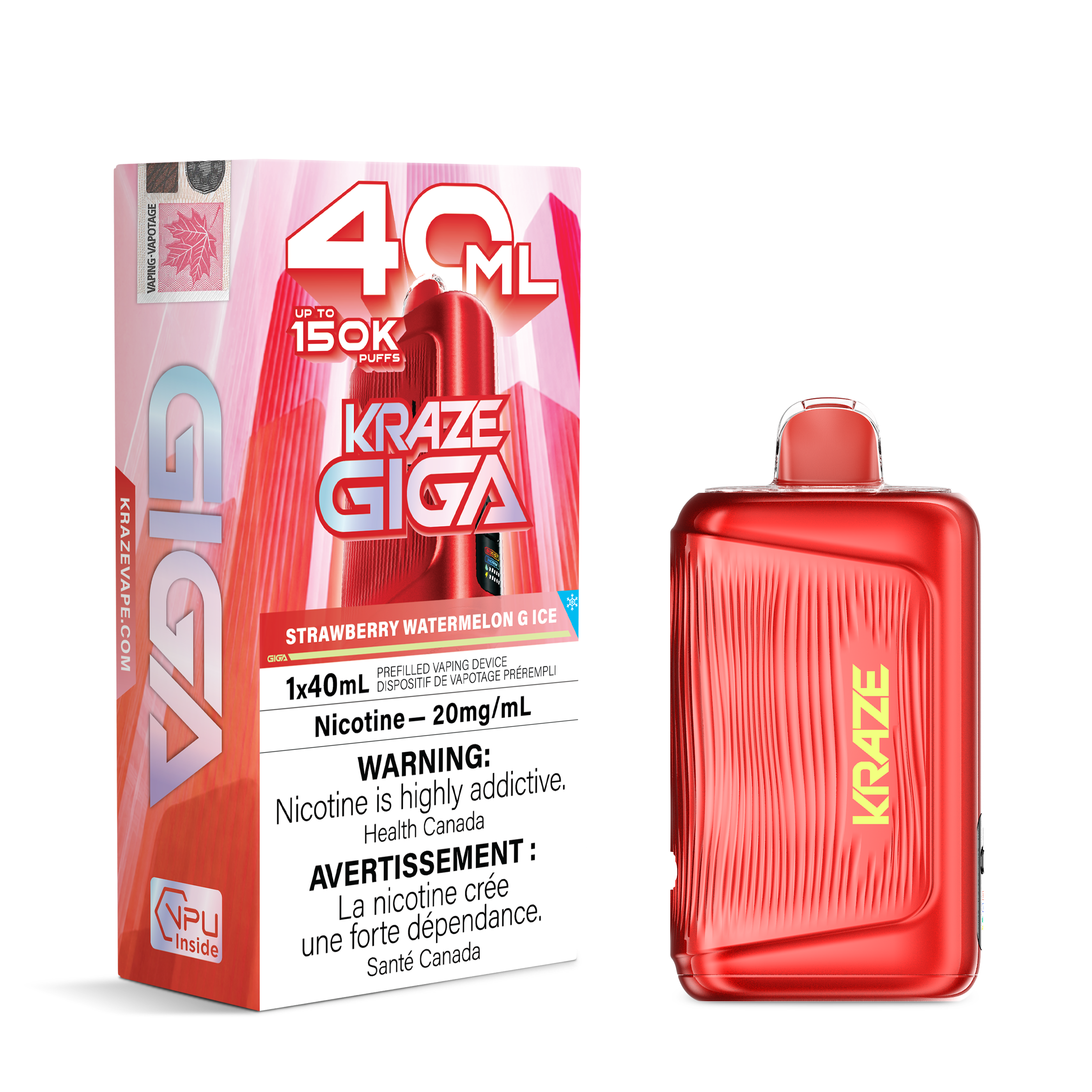 [ONT] Kraze - Giga - Rechargeable Disposable - 150k Puffs