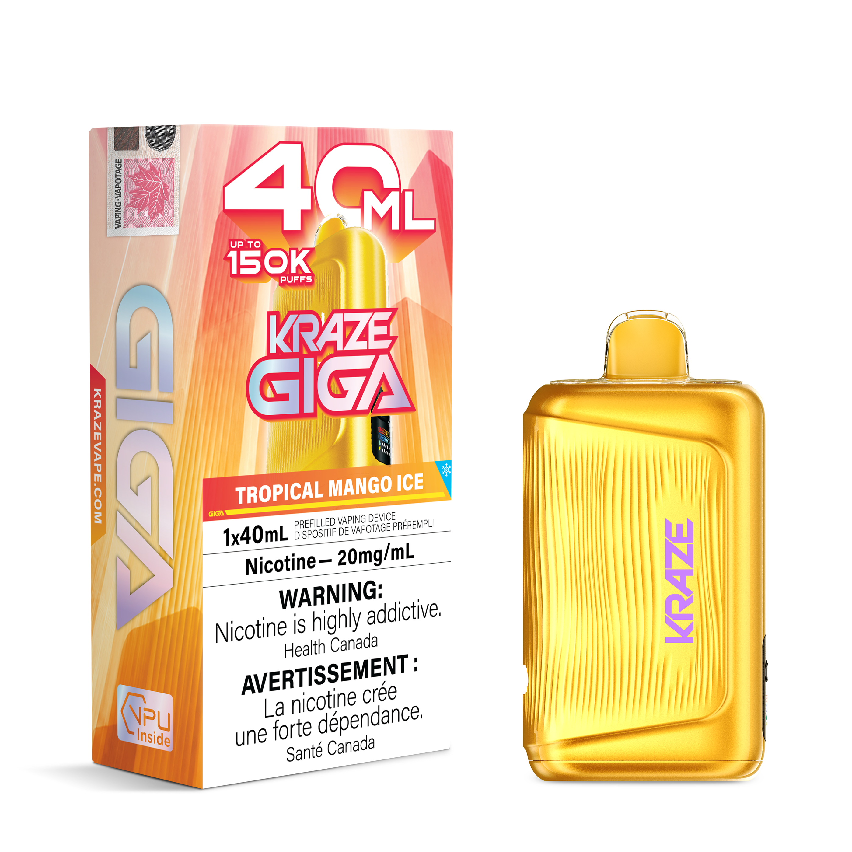 [ONT] Kraze - Giga - Rechargeable Disposable - 150k Puffs