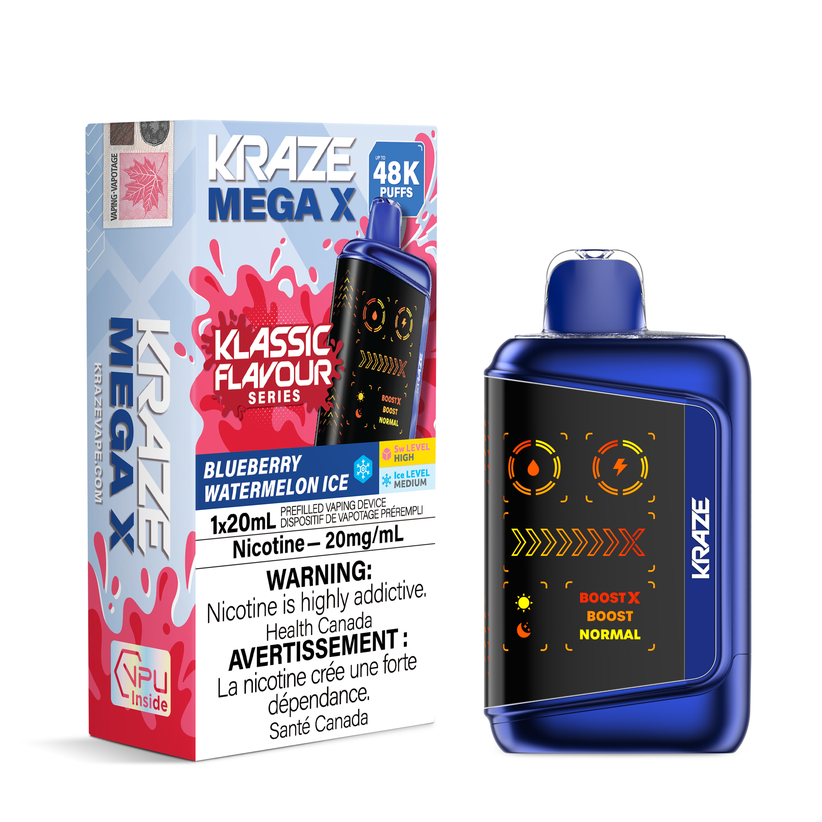 [ONT] Kraze - Mega X - Rechargeable Disposable - 48k Puffs