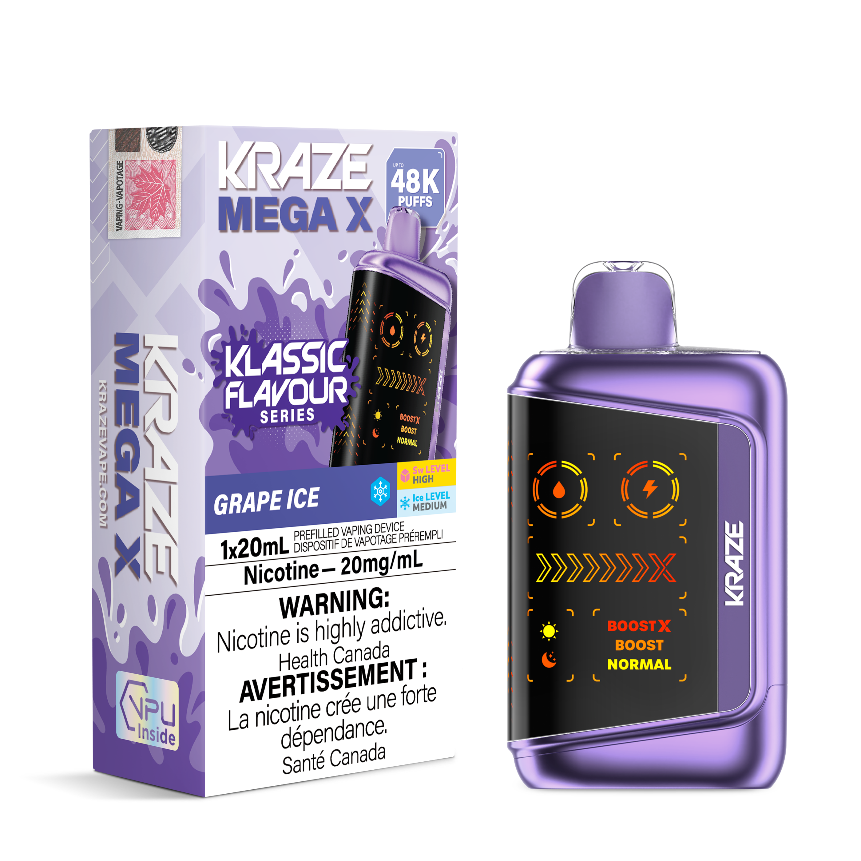 [ONT] Kraze - Mega X - Rechargeable Disposable - 48k Puffs