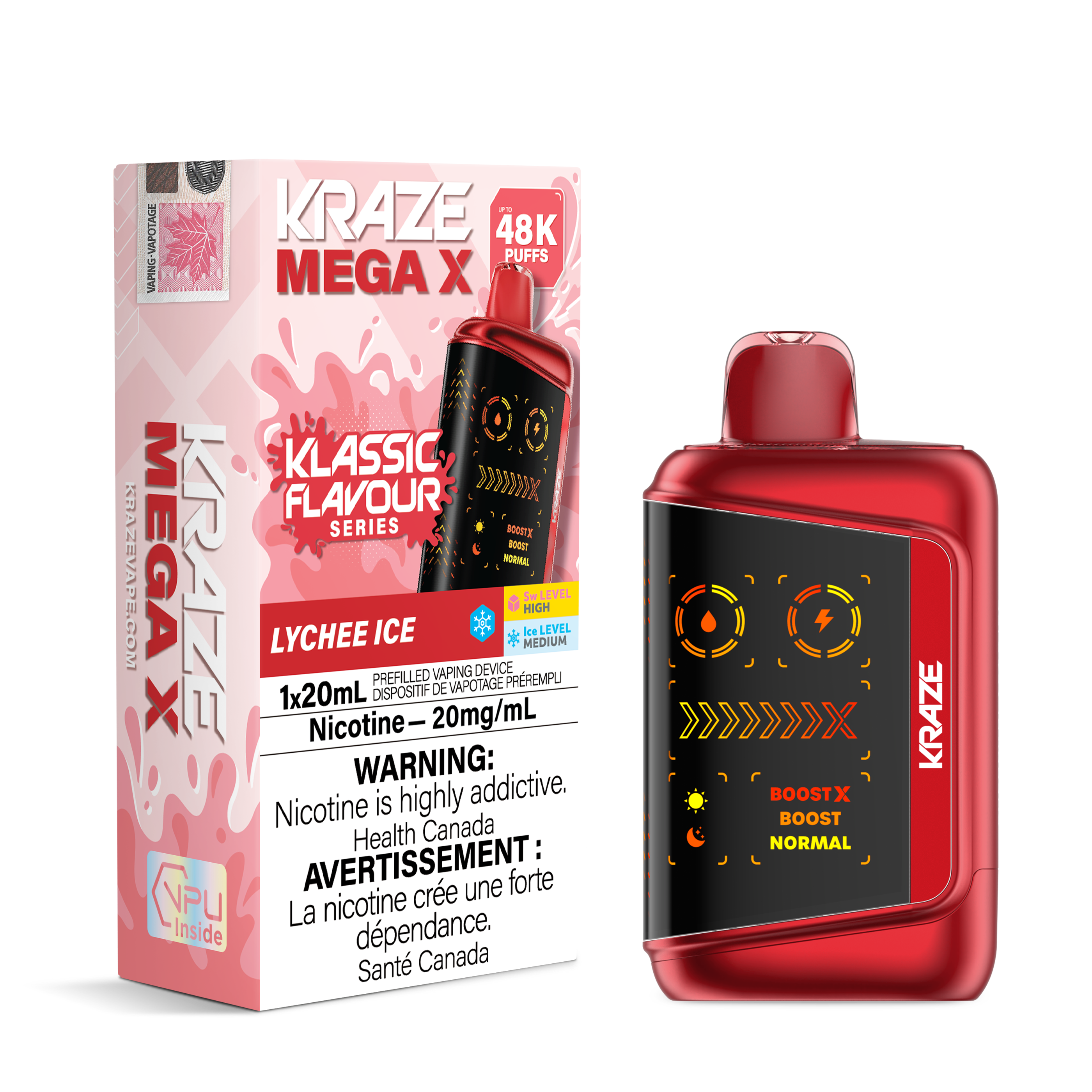 [ONT] Kraze - Mega X - Rechargeable Disposable - 48k Puffs