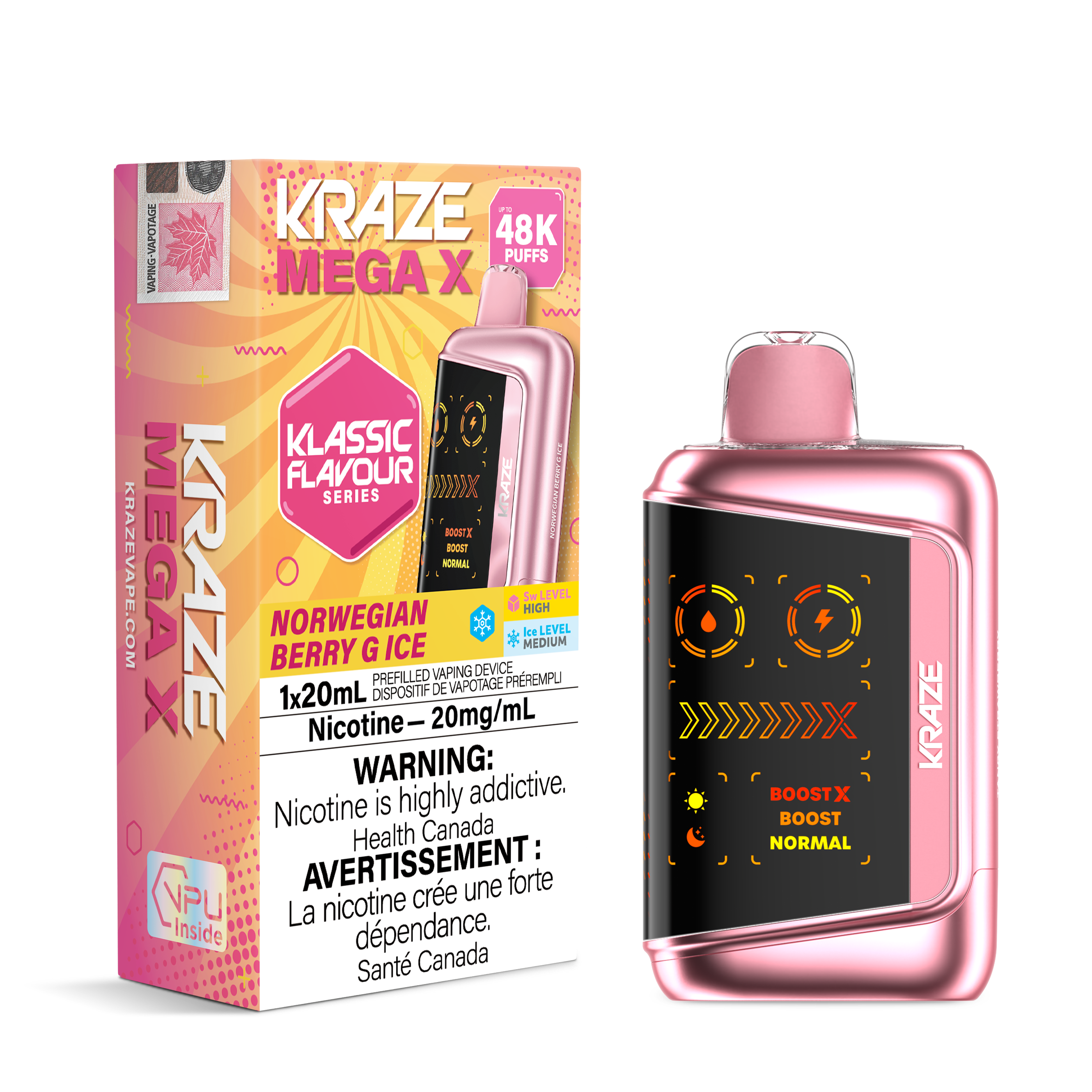 [ONT] Kraze - Mega X - Rechargeable Disposable - 48k Puffs